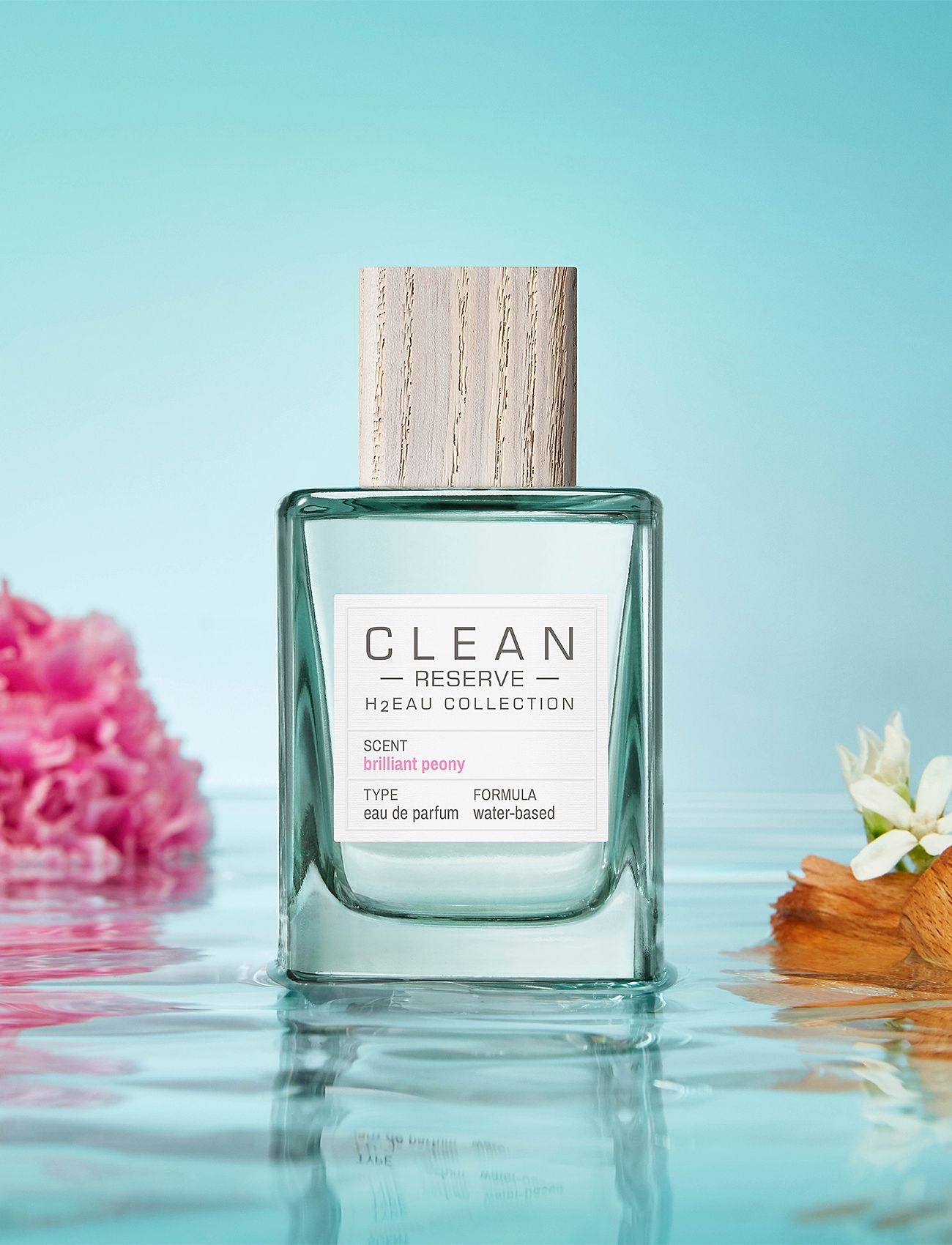 CLEAN - RESERVE H2EAU Brilliant Peony EdP - till honom  - clear - 2