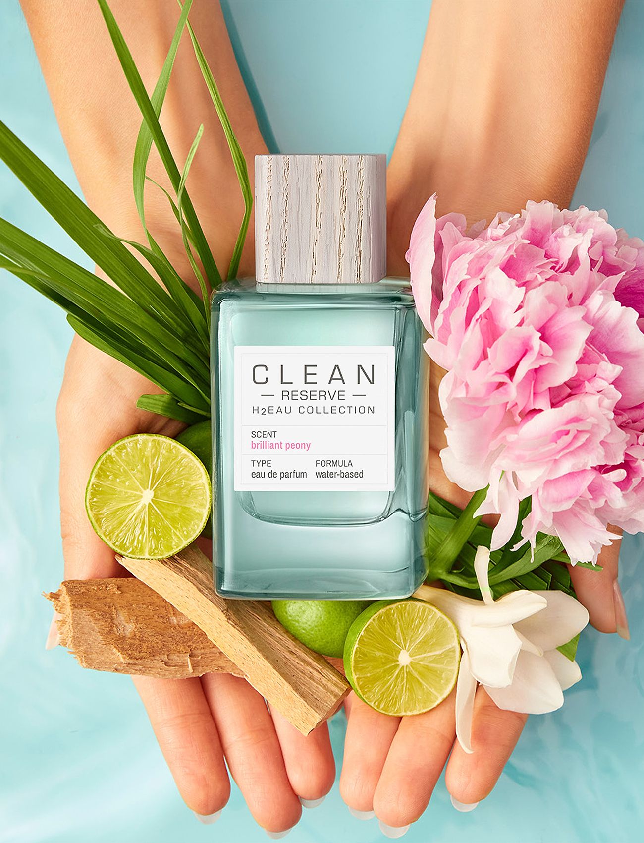 CLEAN - RESERVE H2EAU Brilliant Peony EdP - till honom  - clear - 3