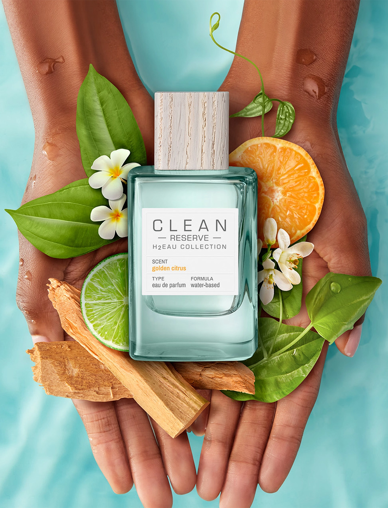 CLEAN - RESERVE H2EAU Golden Citrus EdP - til ham  - clear - 3