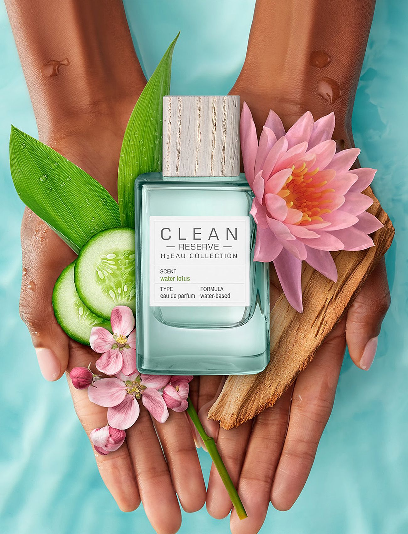 CLEAN - RESERVE H2EAU Water Lotus EdP - til ham  - clear - 3
