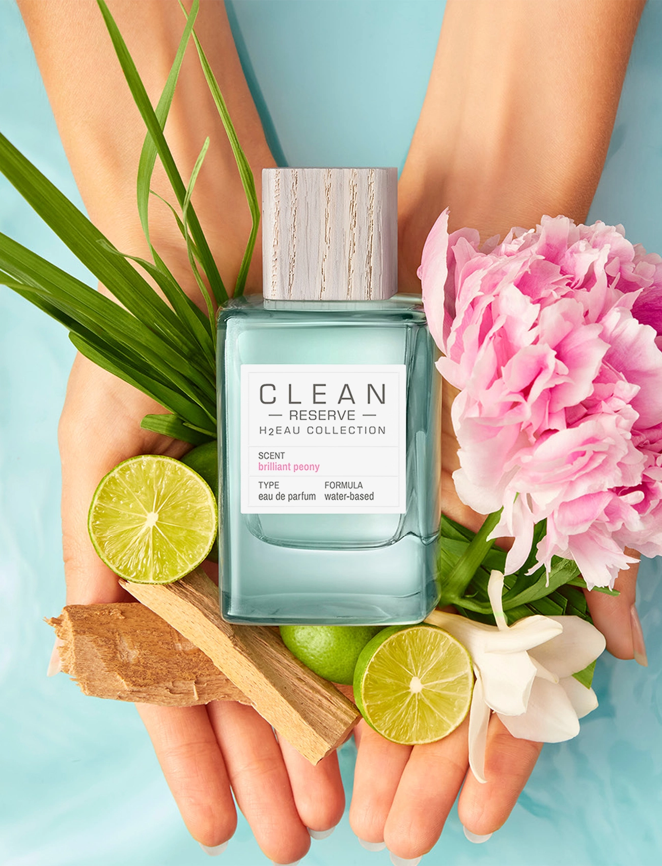 CLEAN - RESERVE H2EAU Brilliant Peony EdP - till honom  - clear - 3