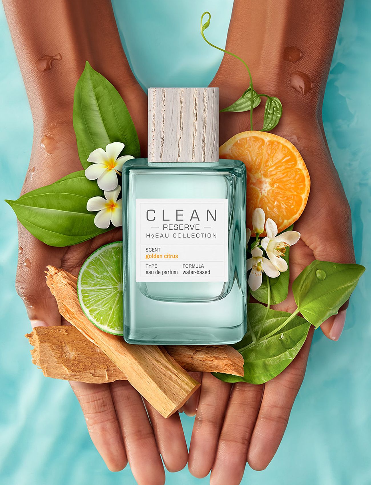 CLEAN - RESERVE H2EAU Golden Citrus EdP - til ham  - clear - 3