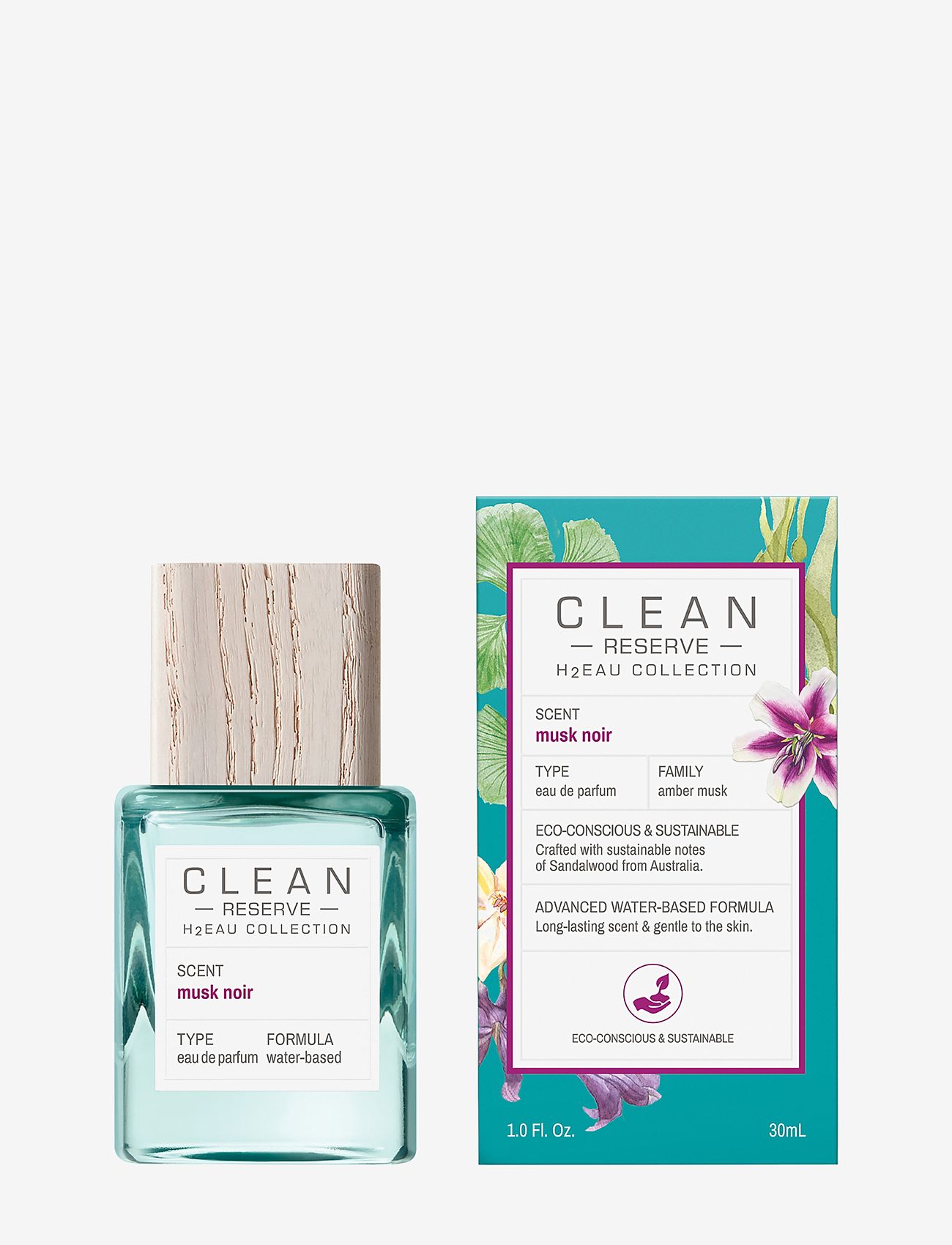 CLEAN - RESERVE H2EAU Musk Noir EdP - til ham  - clear - 1