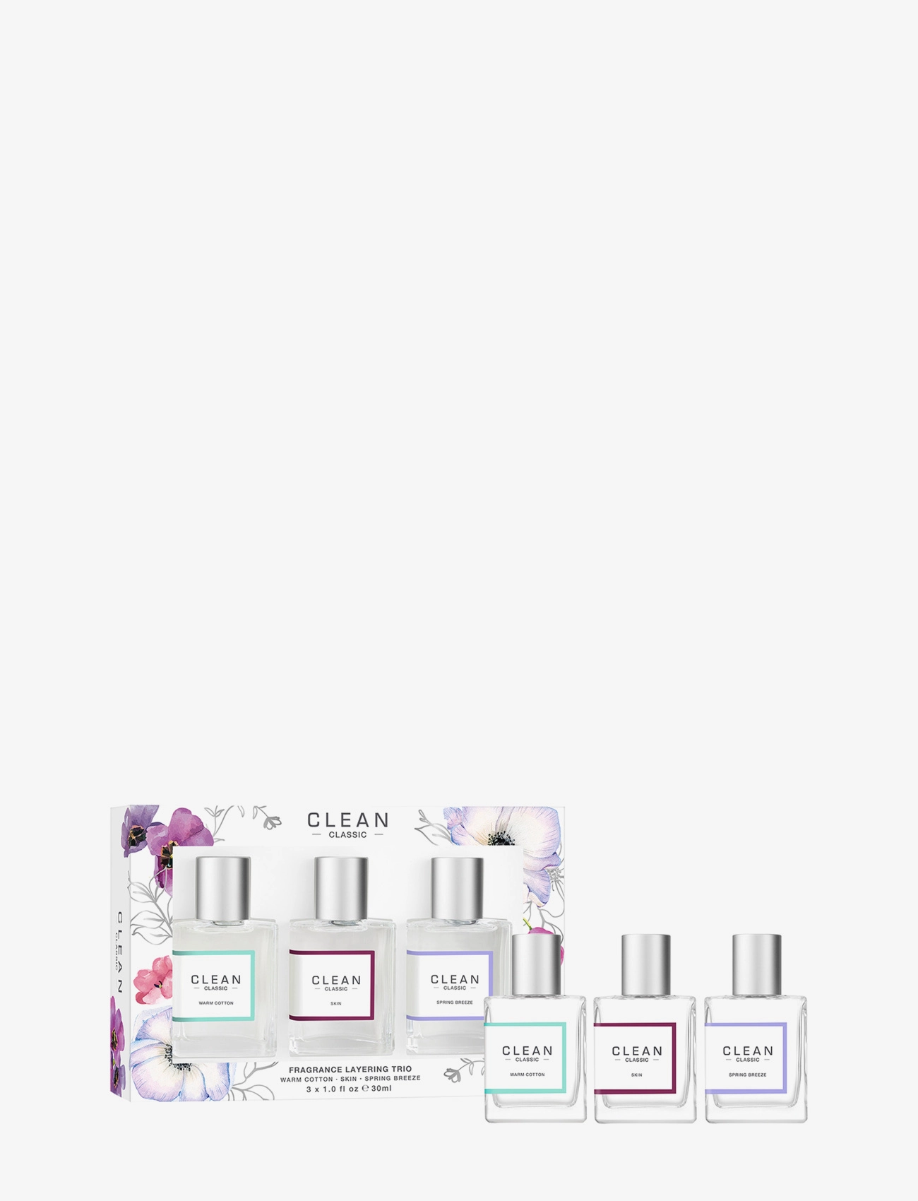 CLEAN Gift Set Classic Layering Trio Edp, Parfume Sæt, Nude, Str: ONE SIZE
