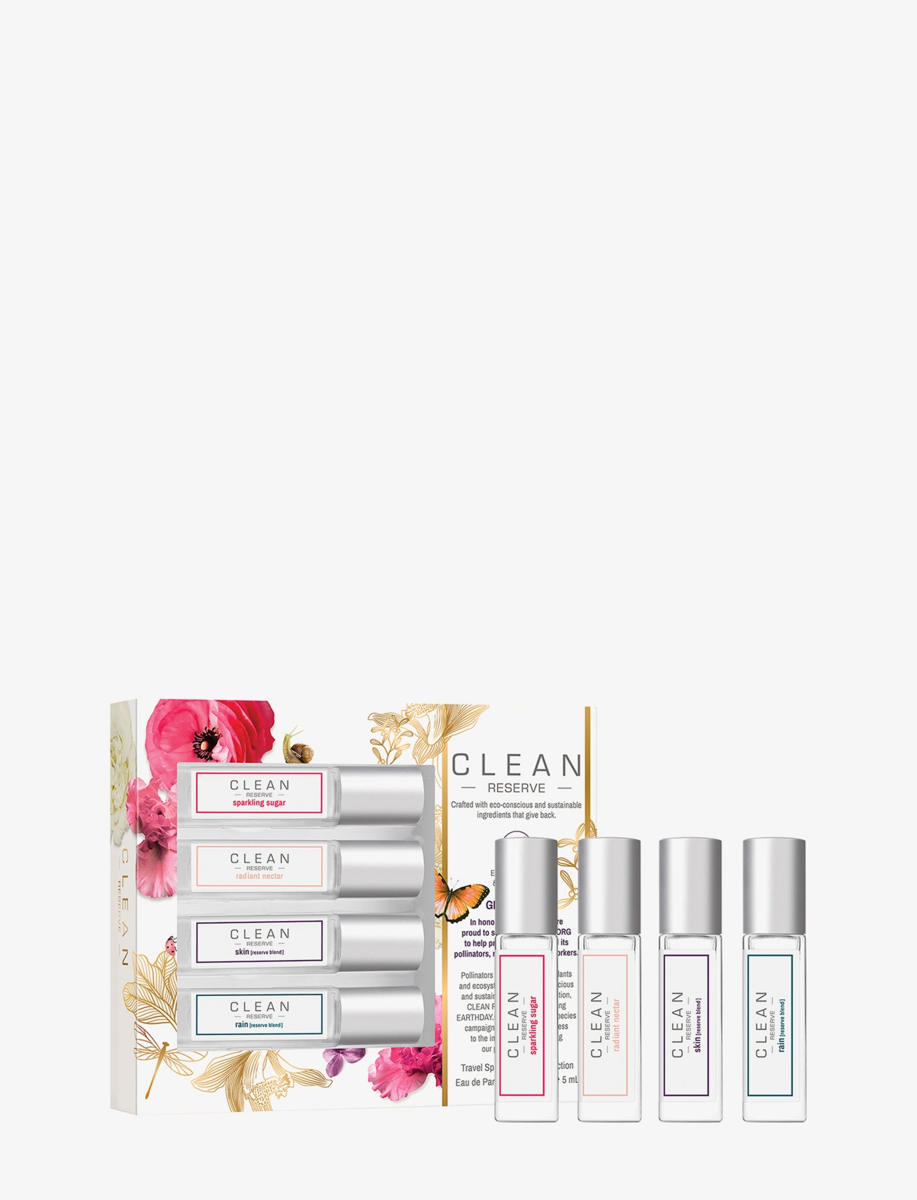 CLEAN Gift Set Reserve Travel Spray Layering Collection Edp, Parfume Sæt, Nude, Str: ONE SIZE