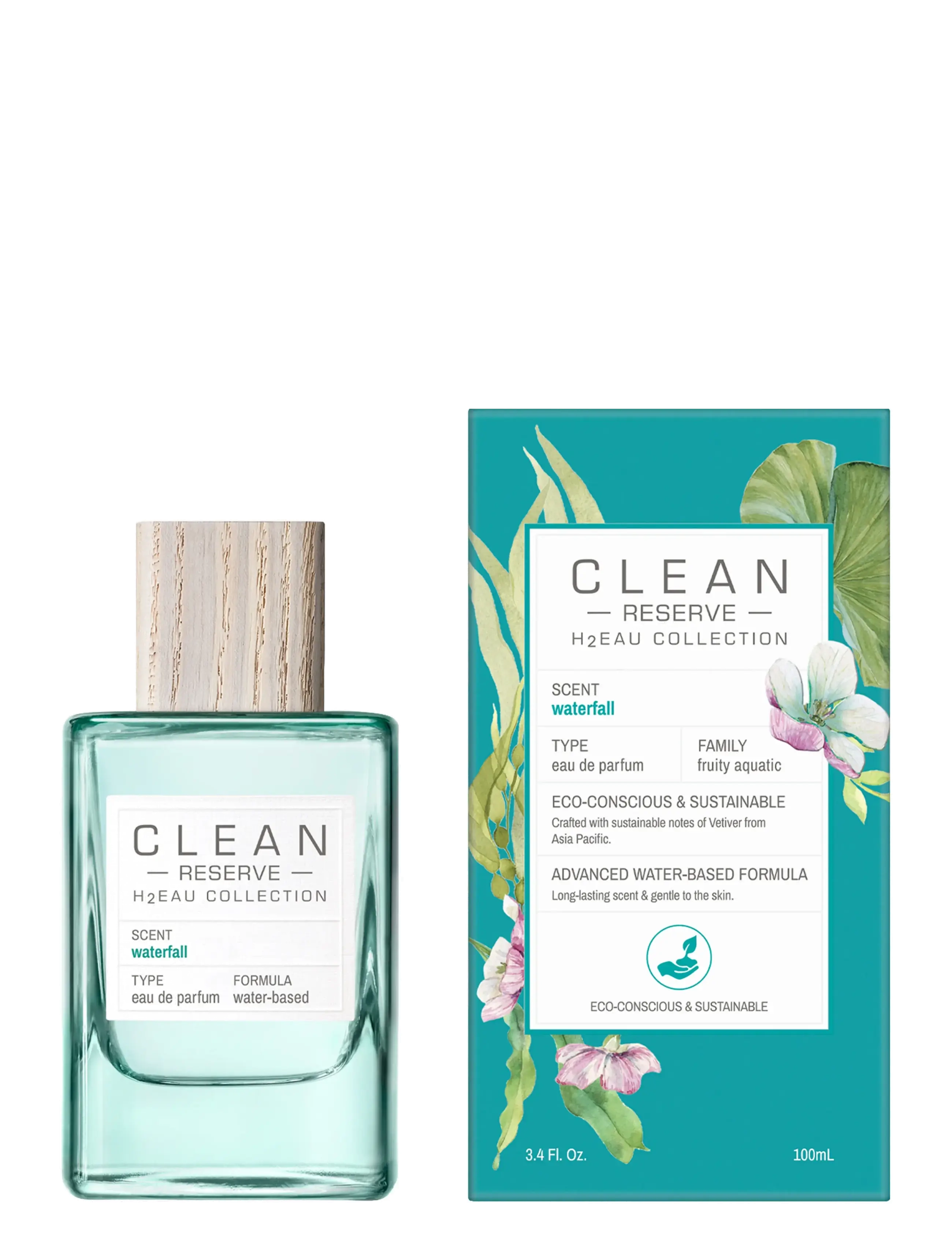 CLEAN - RESERVE H2EAU Waterfall EdP - til ham  - clear - 1