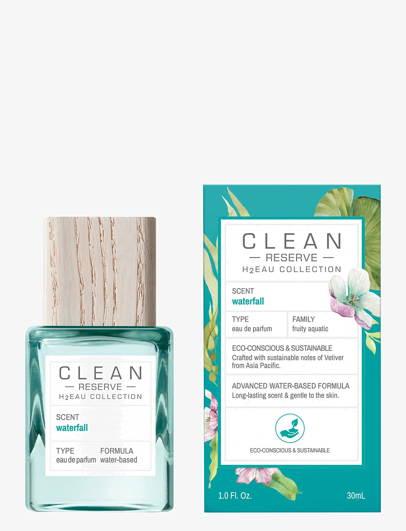 CLEAN - RESERVE H2EAU Waterfall EdP - til ham  - clear - 1