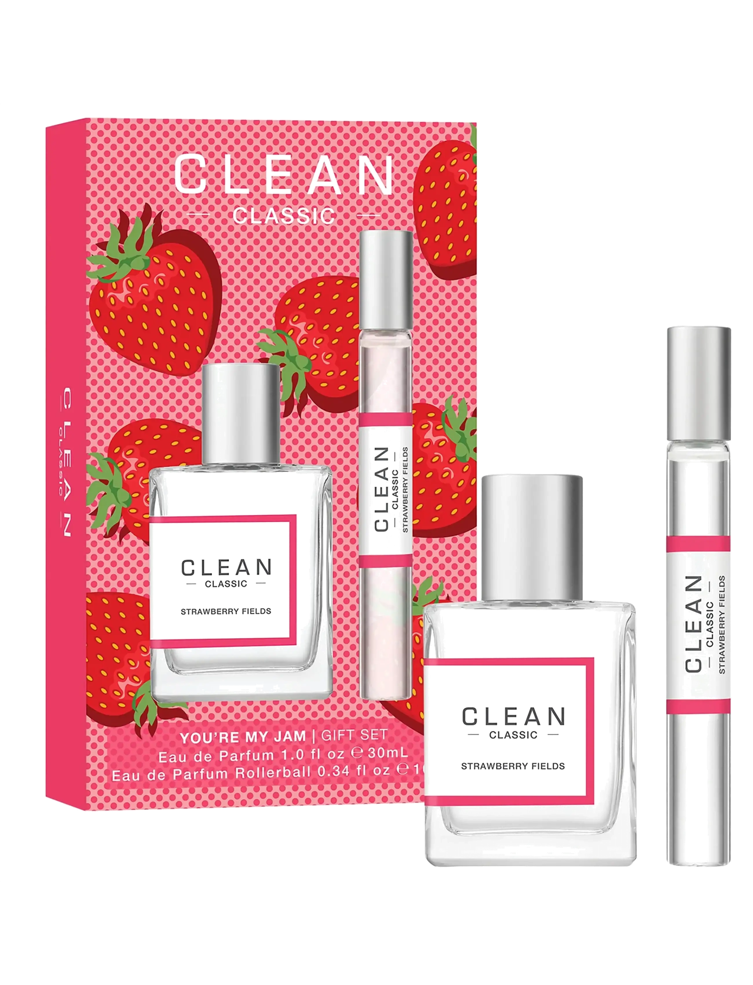 CLEAN Gift Set Classic Strawberry Fields Edp Duo, 40 ml, Nude, Parfume > Eau De Parfum, Dame