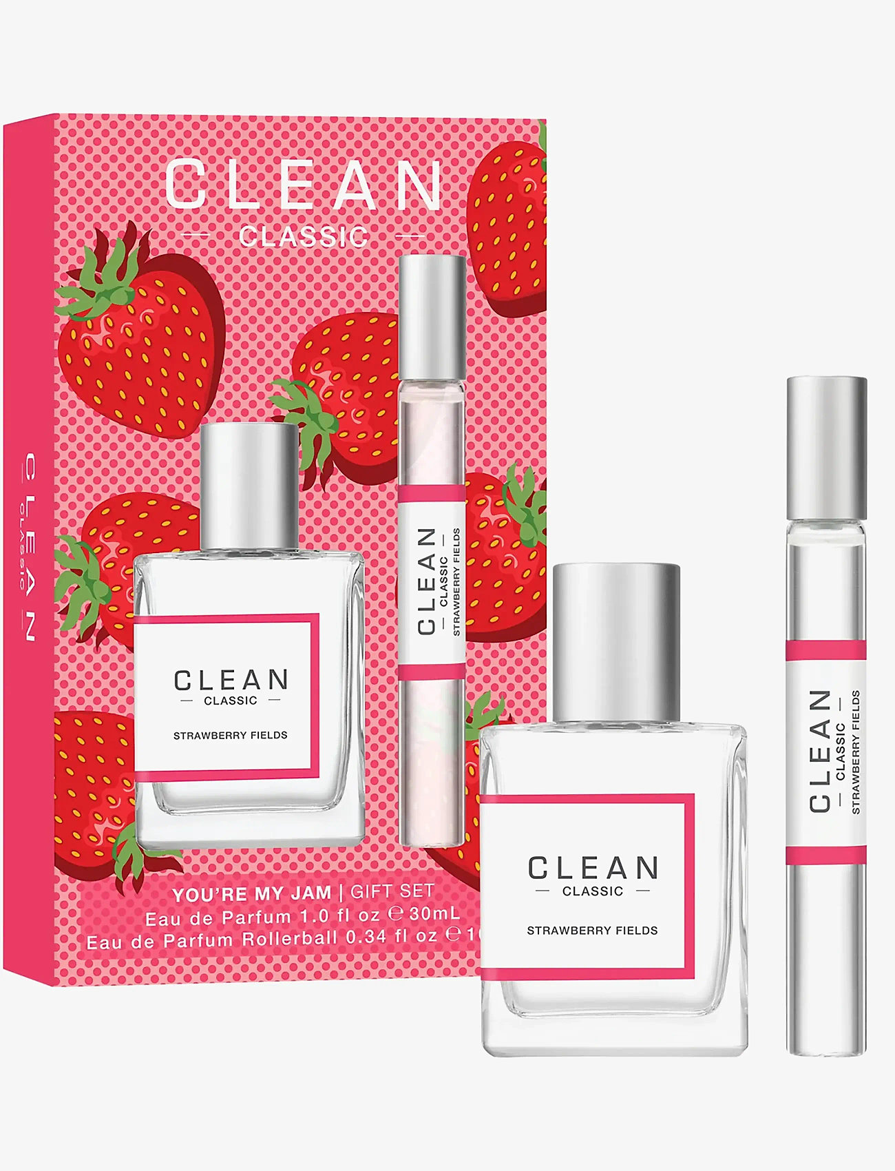 CLEAN - Gift Set Classic Strawberry Fields EdP Duo - för henne - clear - 0