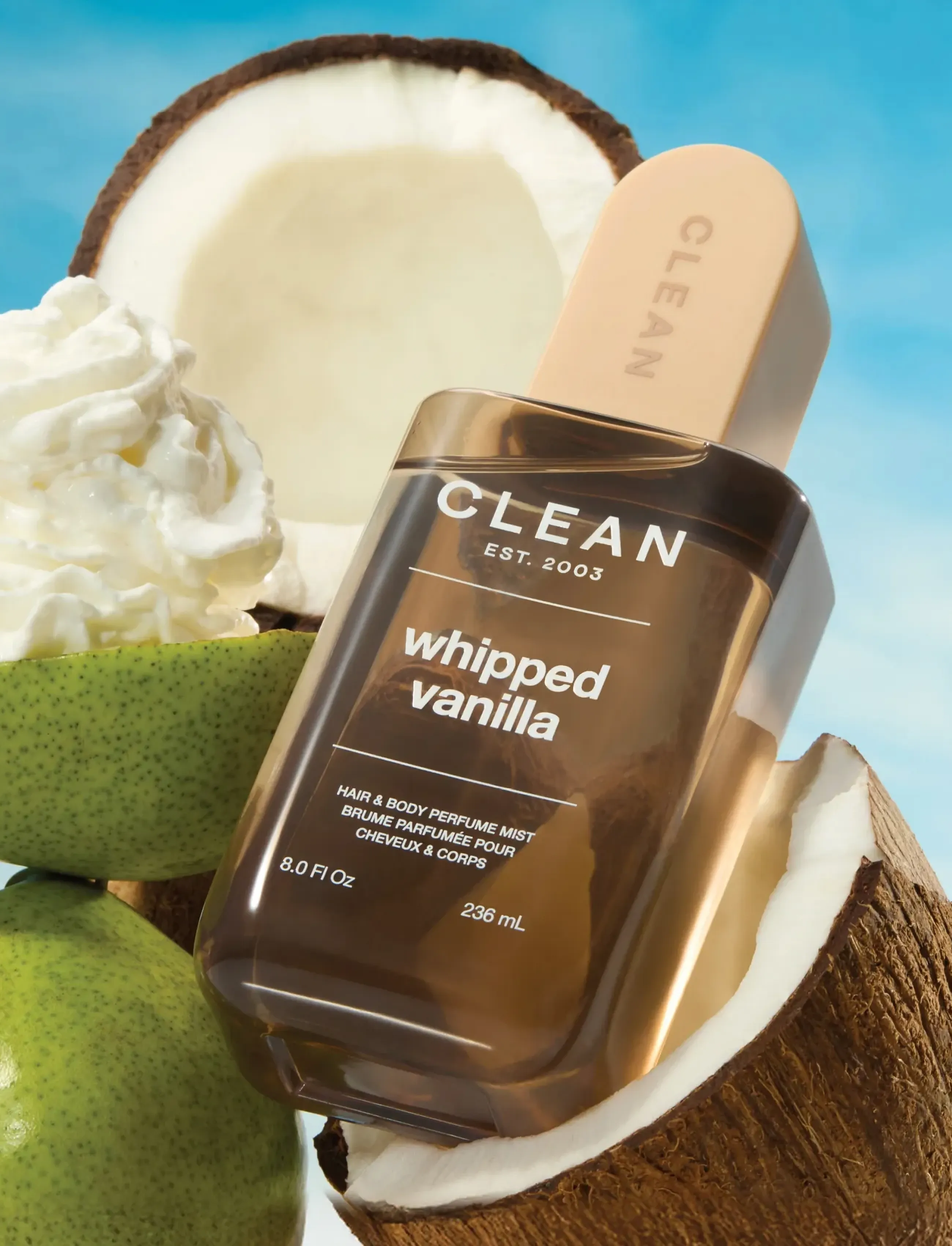 CLEAN Whipped Vanilla Hair & Body Perfume Mist, 88 ml, Nude, Styling > Hårtæpper, Dame
