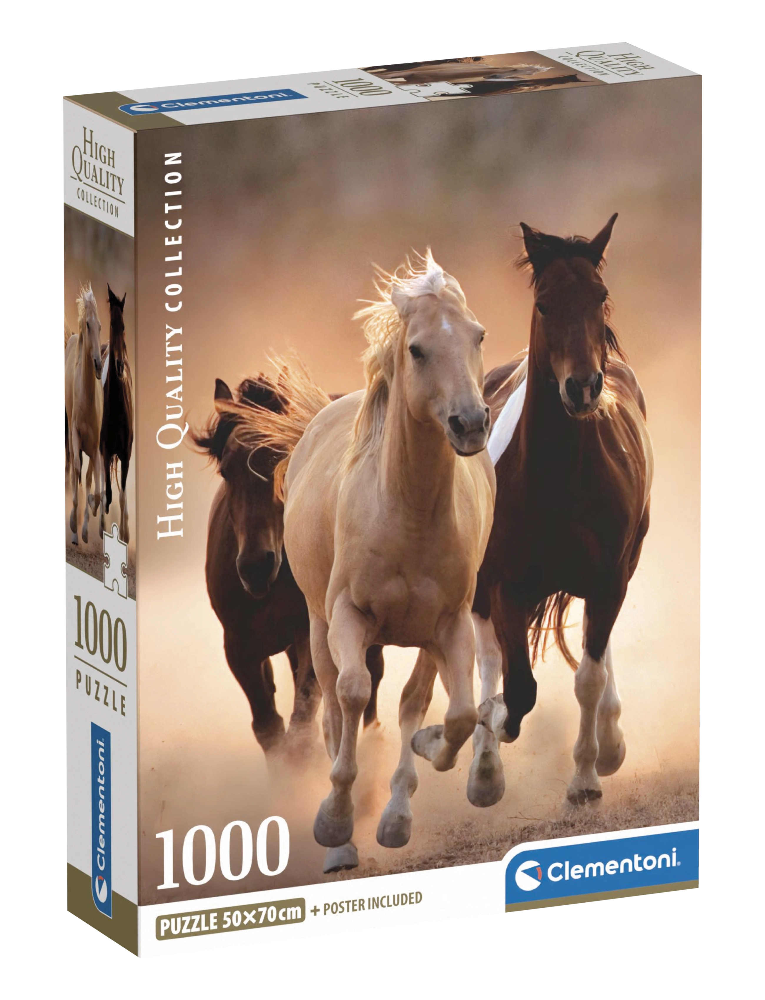 Clementoni Running Horses 1000pcs - Clementoni - MULTICOLOR / multi