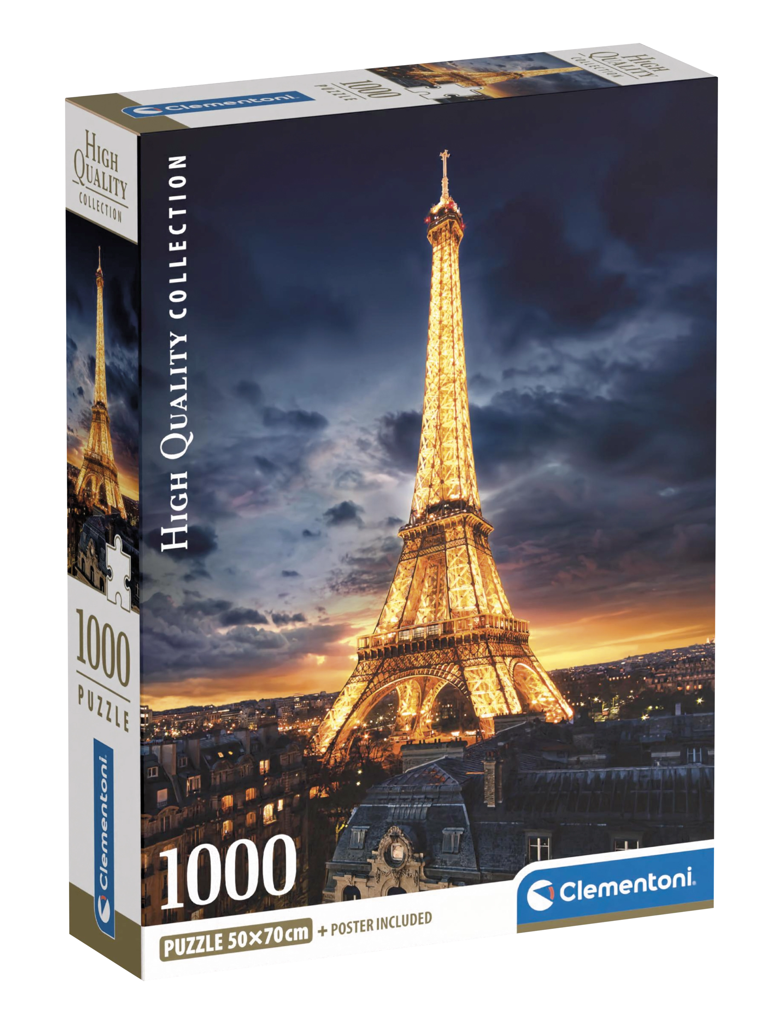 Clementoni Tour Eiffel 1000pcs - Clementoni - MULTICOLOR / multi