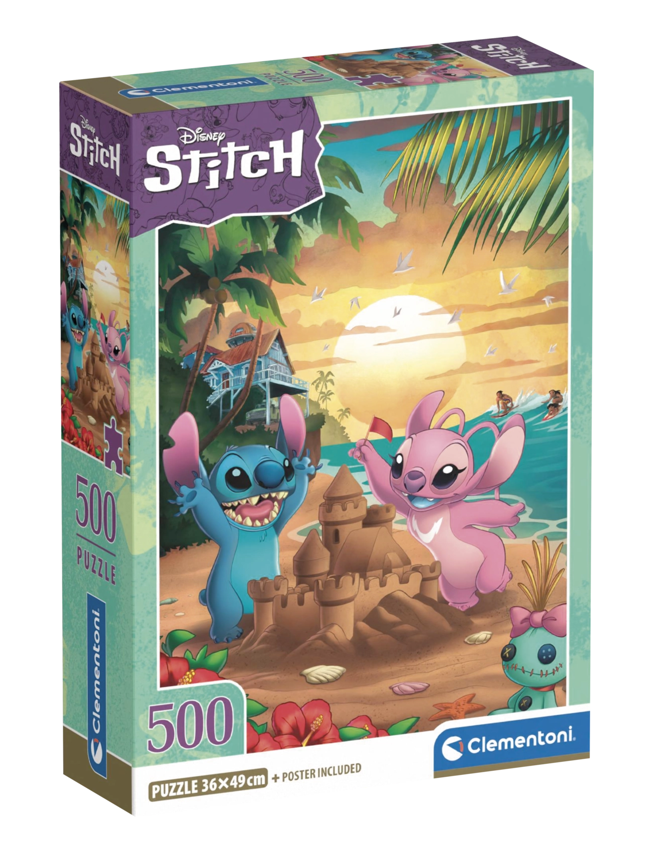 Clementoni Stitch Disney 500pcs - Clementoni - MULTICOLOR / multi