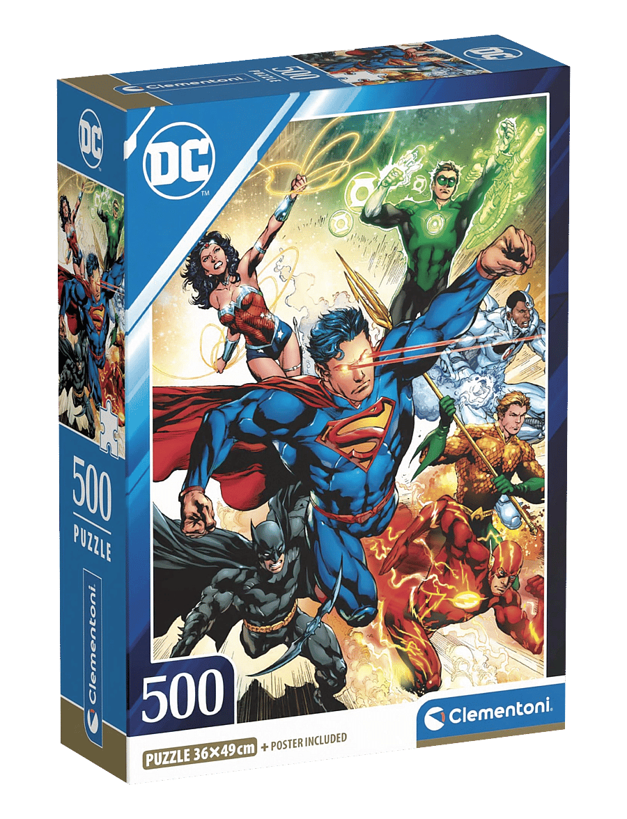 Clementoni - DC Comics 500pcs - klassiska pussel - multicolor - 0