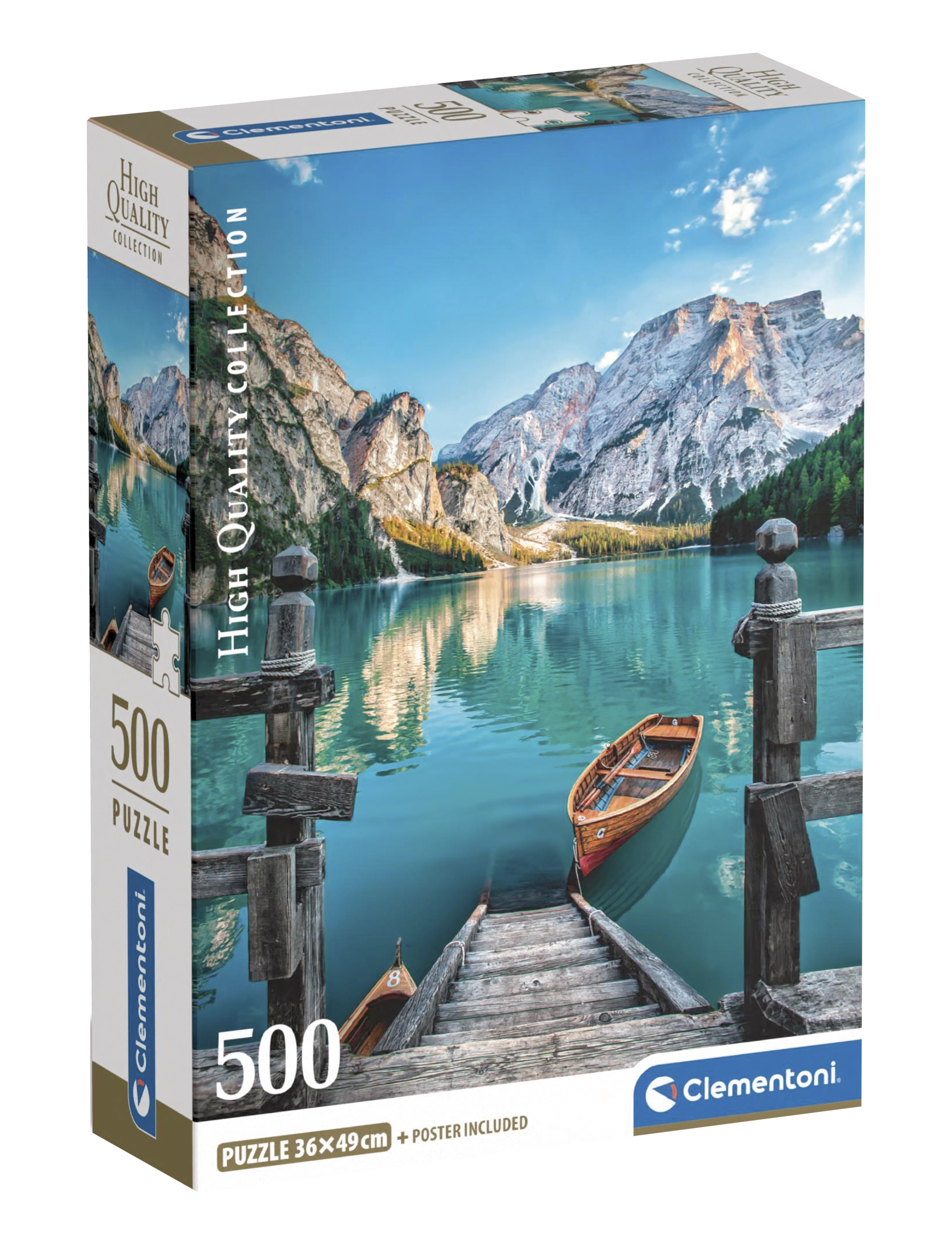 Clementoni Braies Lake 500pcs - Clementoni - MULTICOLOR / multi