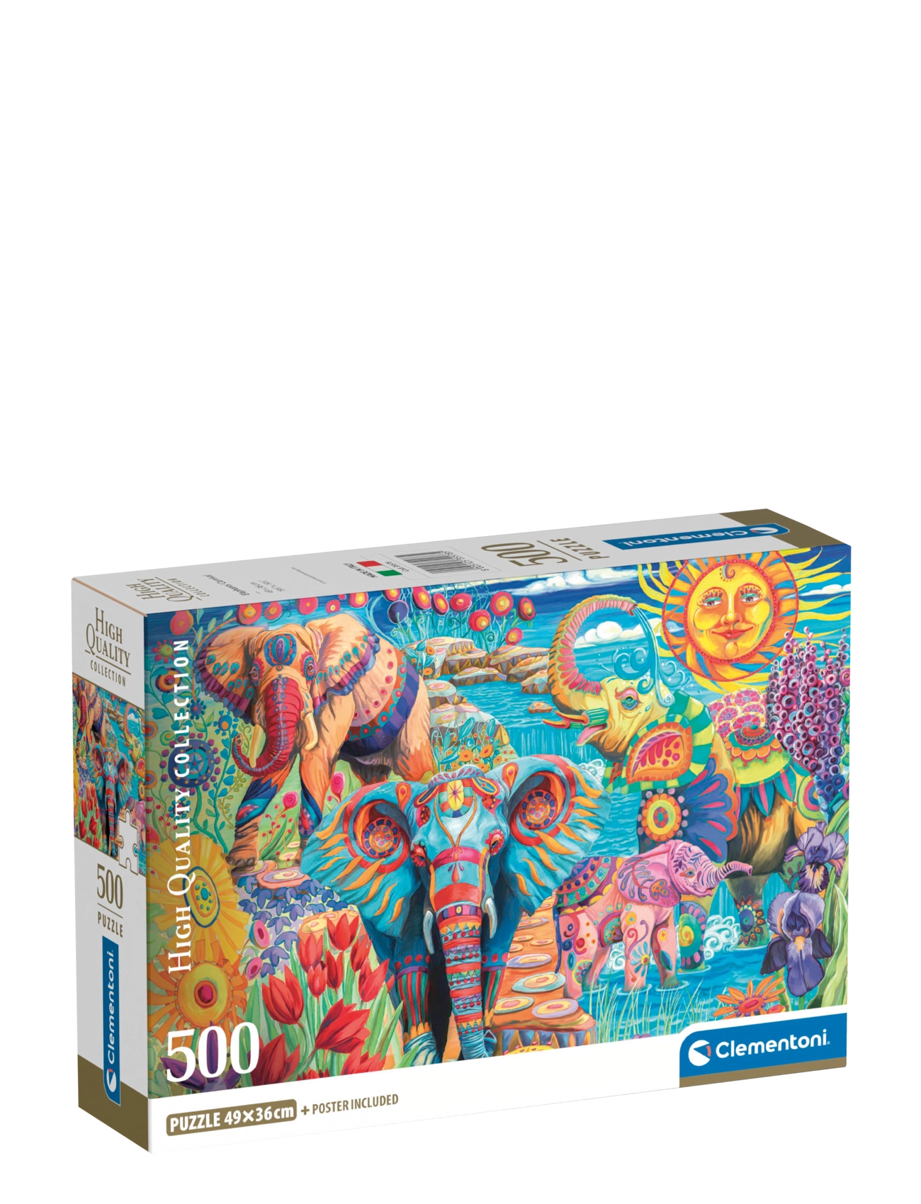 Clementoni Elephants Carnival 500pcs - Clementoni - MULTICOLOR / multi