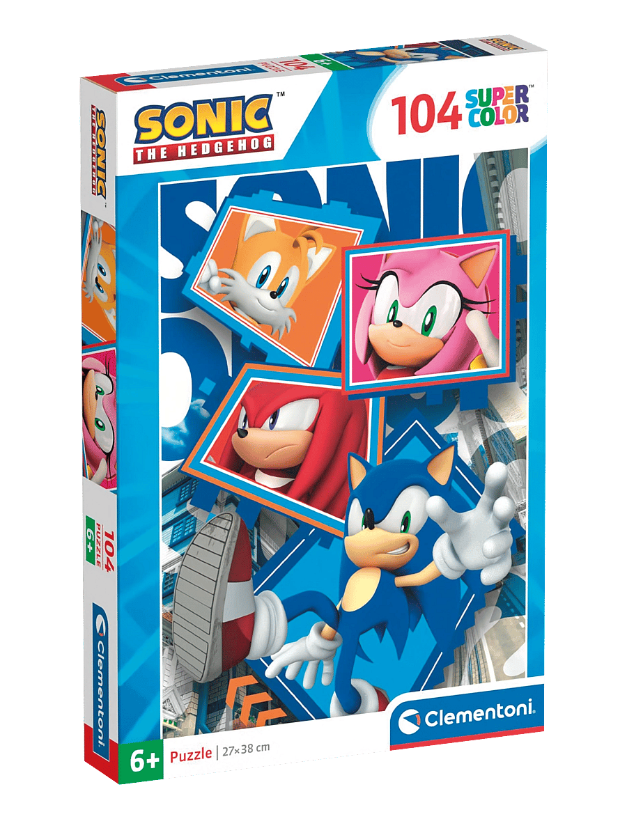 Clementoni - Sonic 104pcs - klassiska pussel - multicolor - 0
