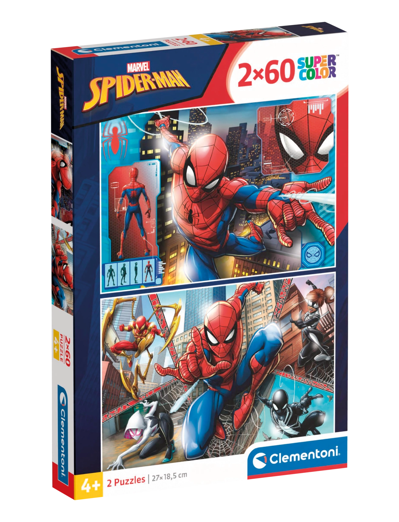 Clementoni Marvel Spider-Man 2X60pcs - Legetøj - MULTICOLOR / multi