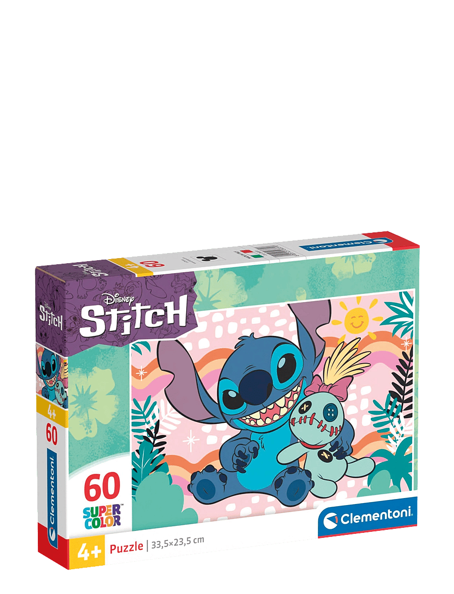Clementoni - Stitch 60pcs - klassiske puslespil - multicolor - 0