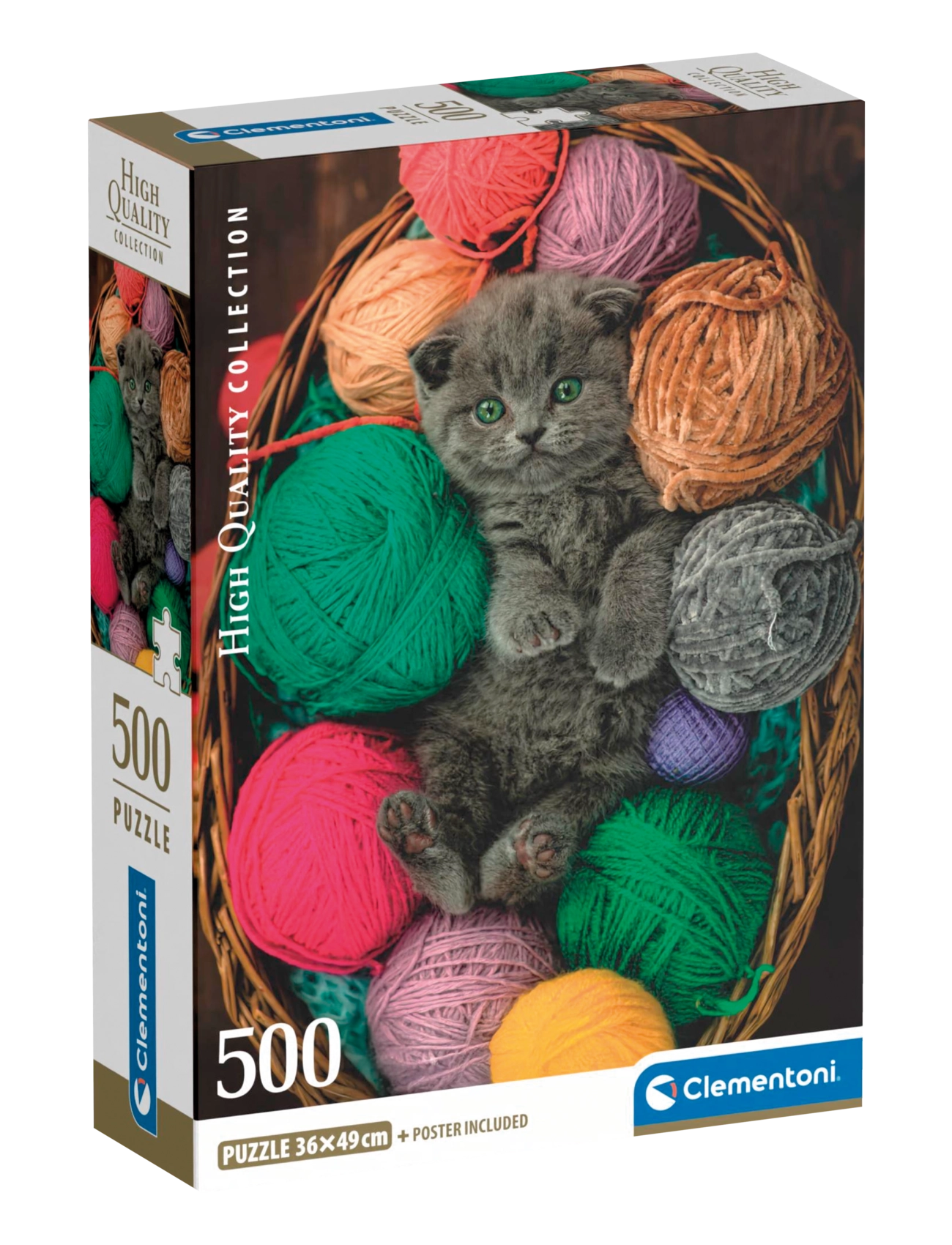 Clementoni Fluffy Kitten 500pcs - Clementoni - MULTICOLOR / multi