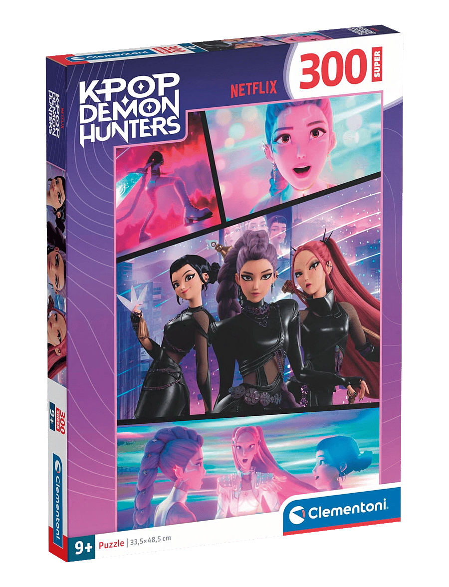 Clementoni - KPOP Demon Hunters SUPER 300pcs - klassiska pussel - multicolor - 0