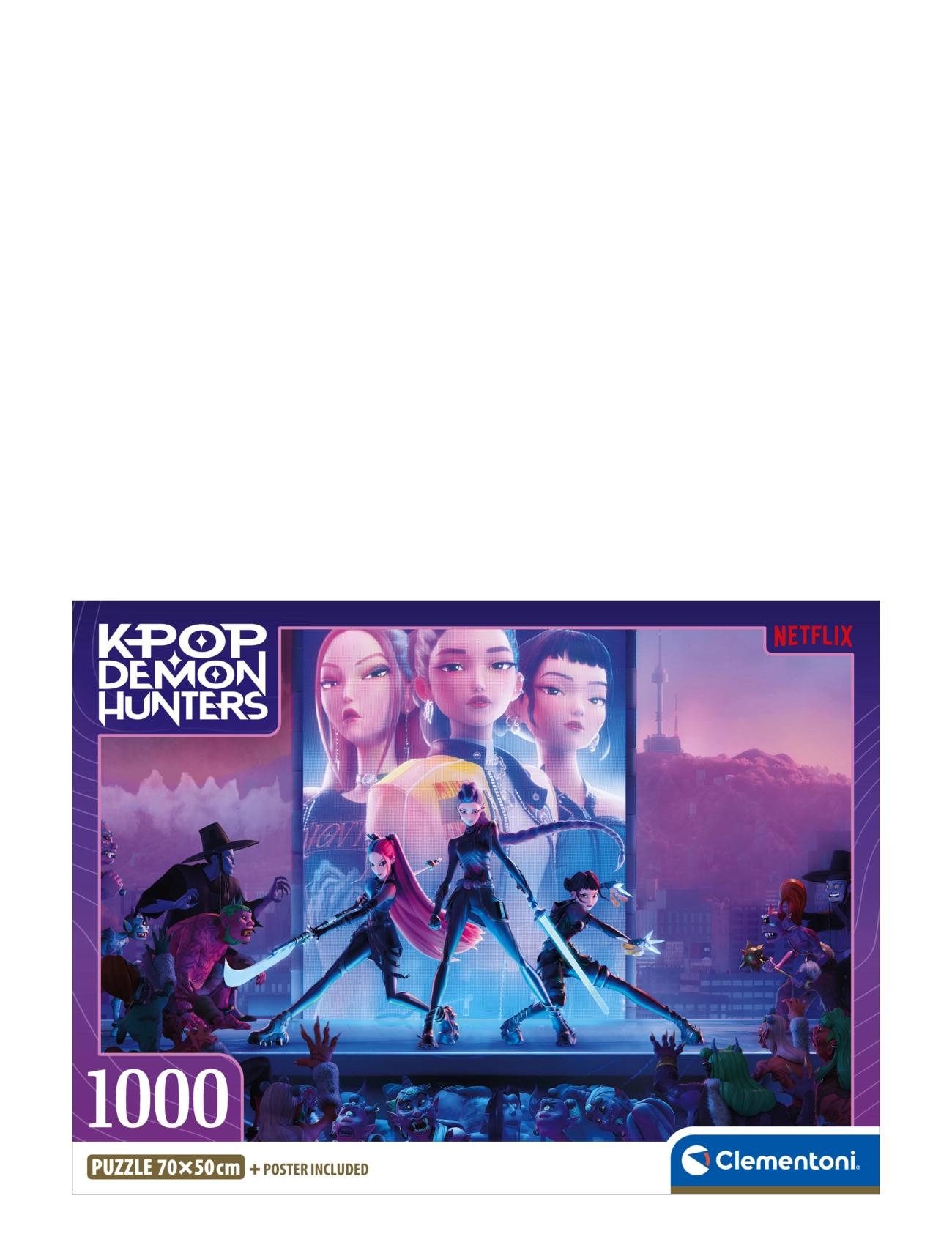 Clementoni Pussel 1000 Pcs KPOP Demon Hunters - Clementoni - MULTICOLOR / multi