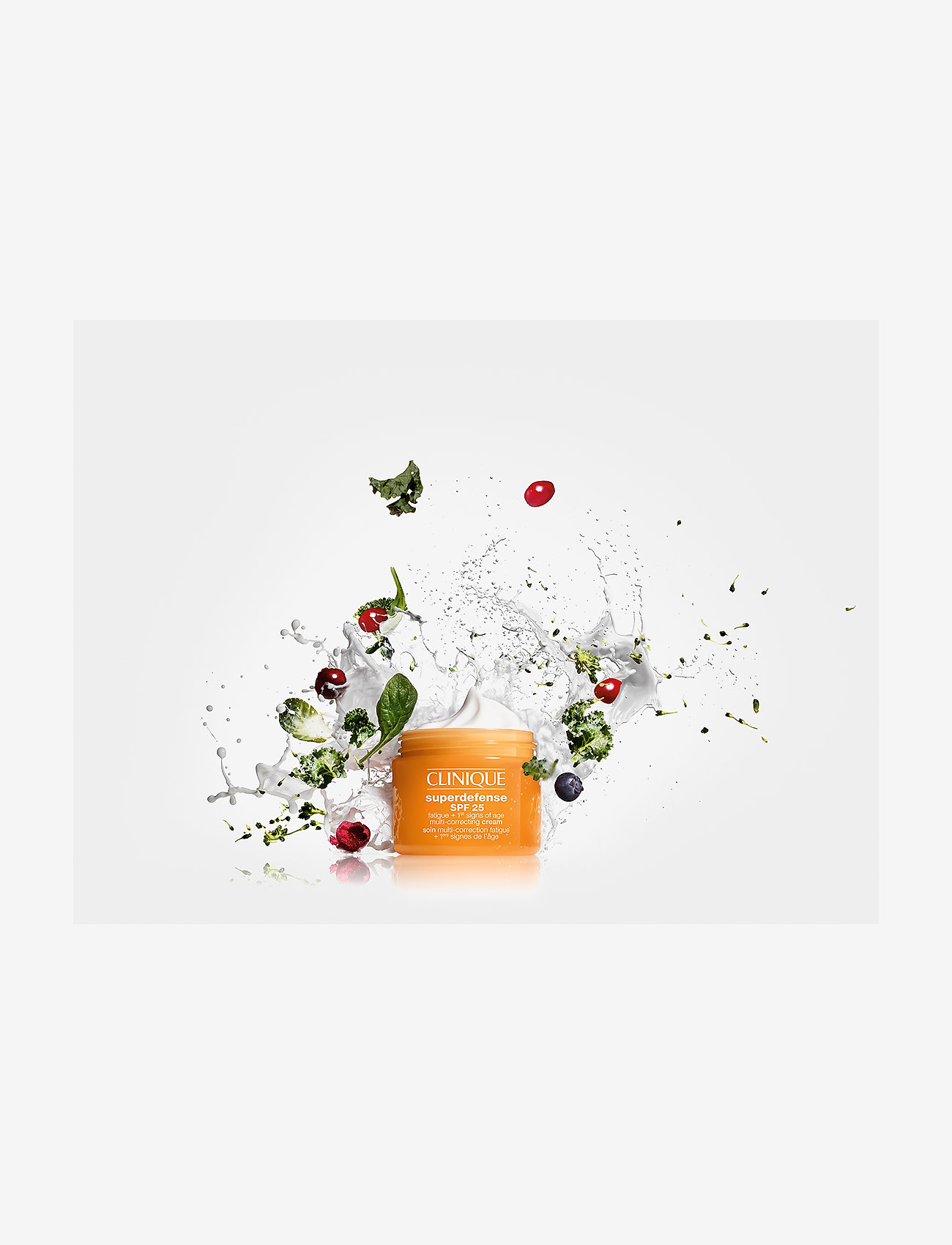 Clinique - Superdefense SPF 25 fatigue + 1st signs of age multi-correcting cream, skin type 1,2 - sommarens hudvård  - clear - 1