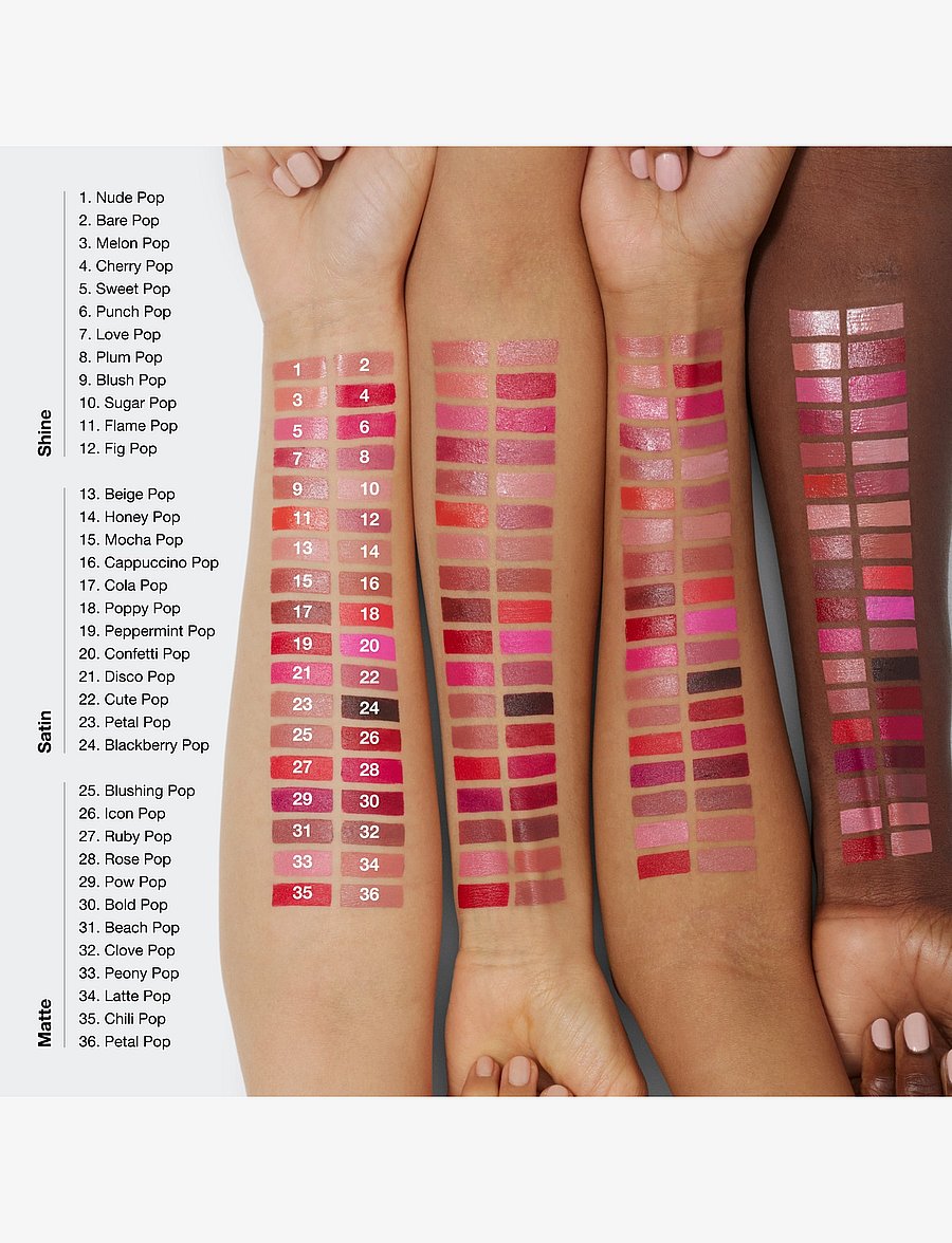 Clinique - Pop Longwear Lipstick Shine - förðunarvörur - fig pop - 4