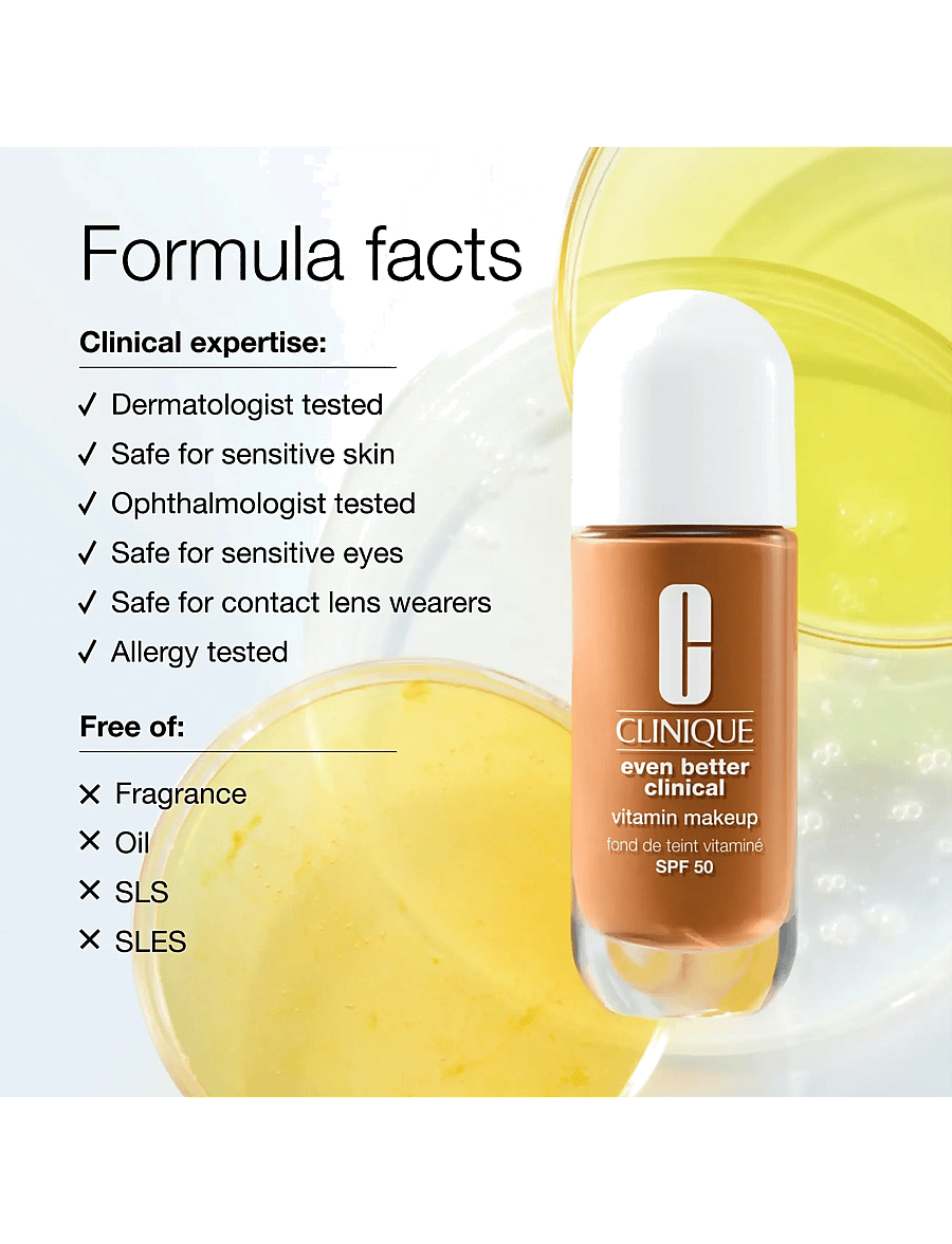 Clinique - Even Better Vitamin Foundation SPF50 - smink - 3 light medium cool - 4