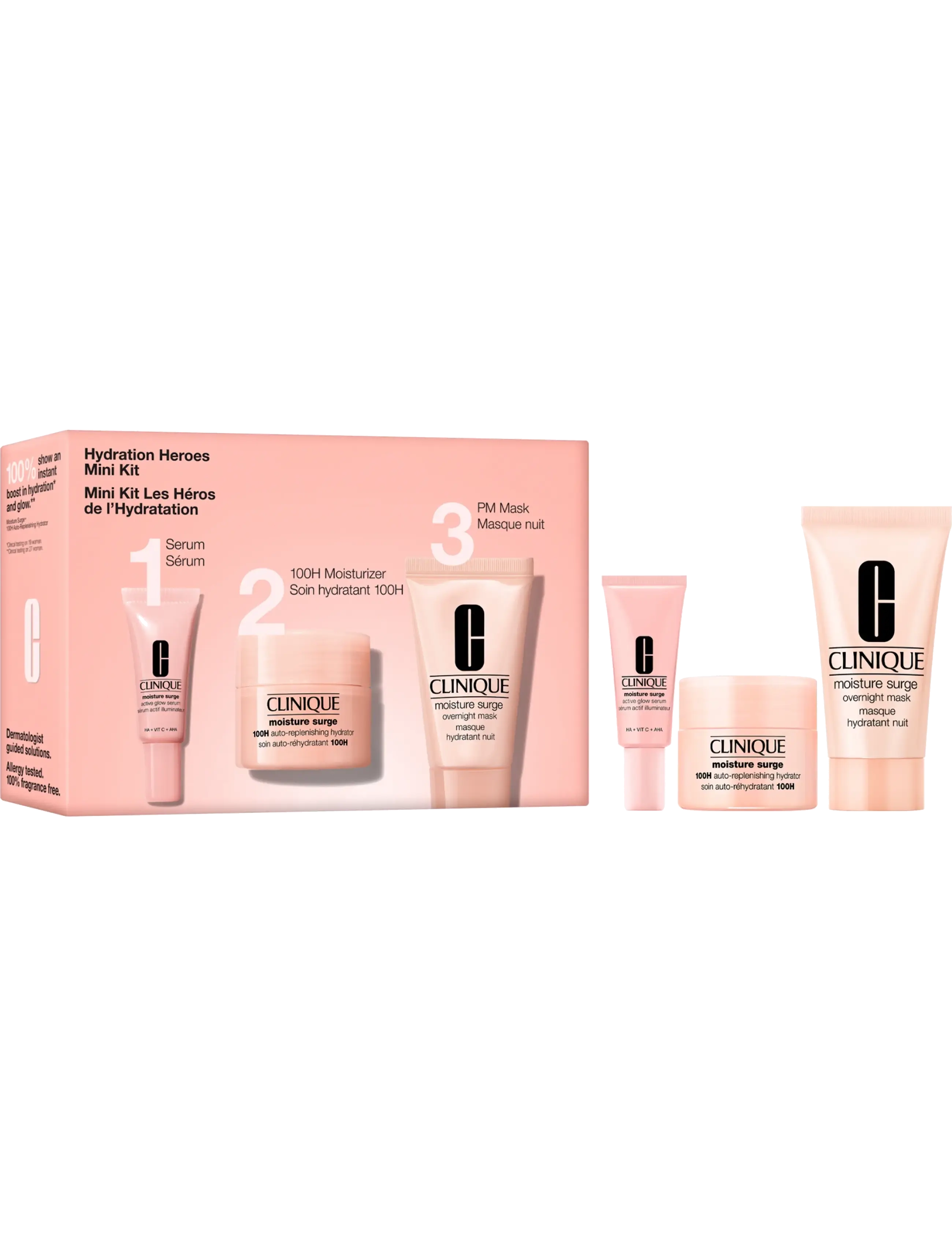 Clinique Moisture Surge Hydration Set, Skincare Sæt, Nude, Str: ONE SIZE