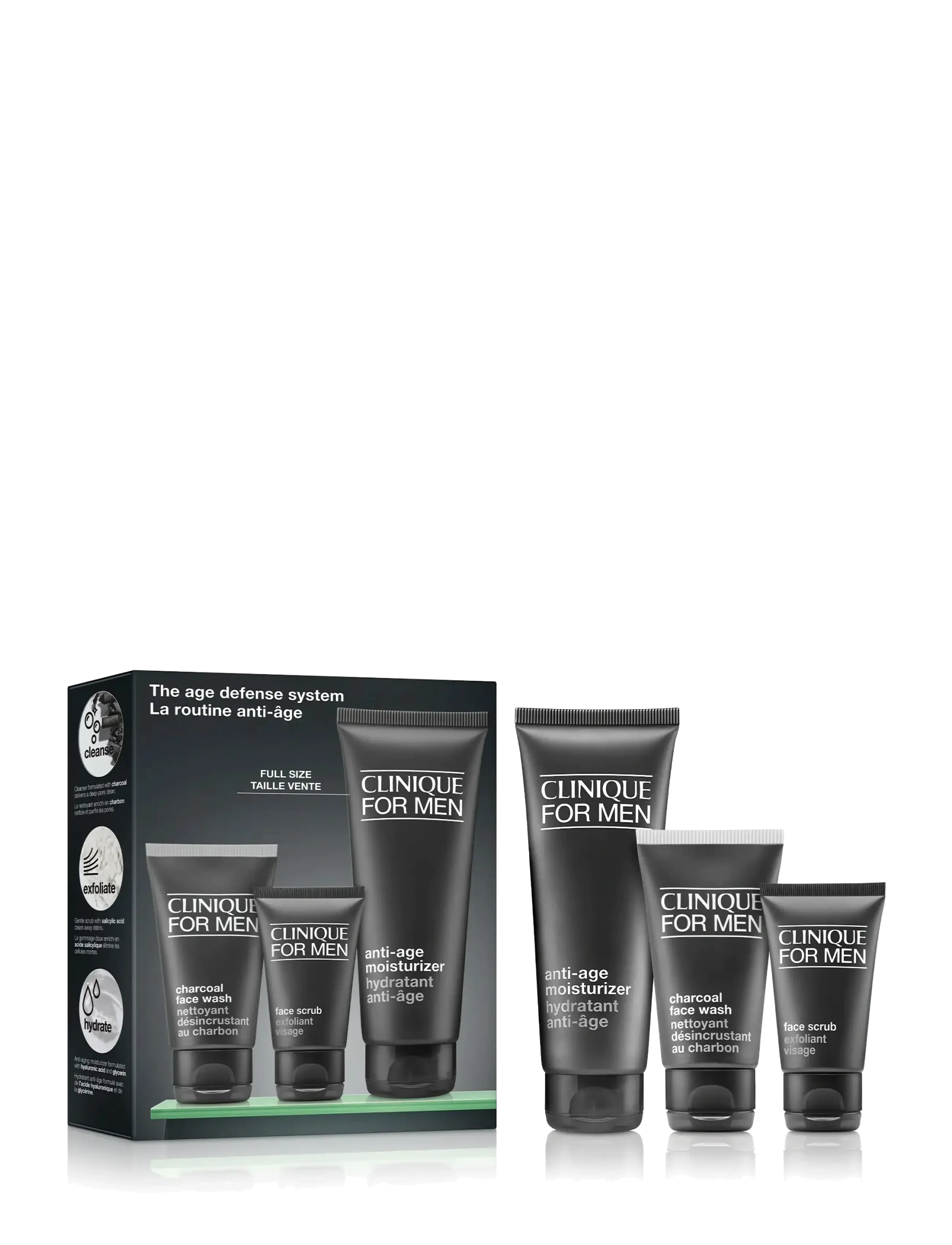 Clinique For Men The Age Defense System Set, Fugtighedscreme, Nude, Str: ONE SIZE