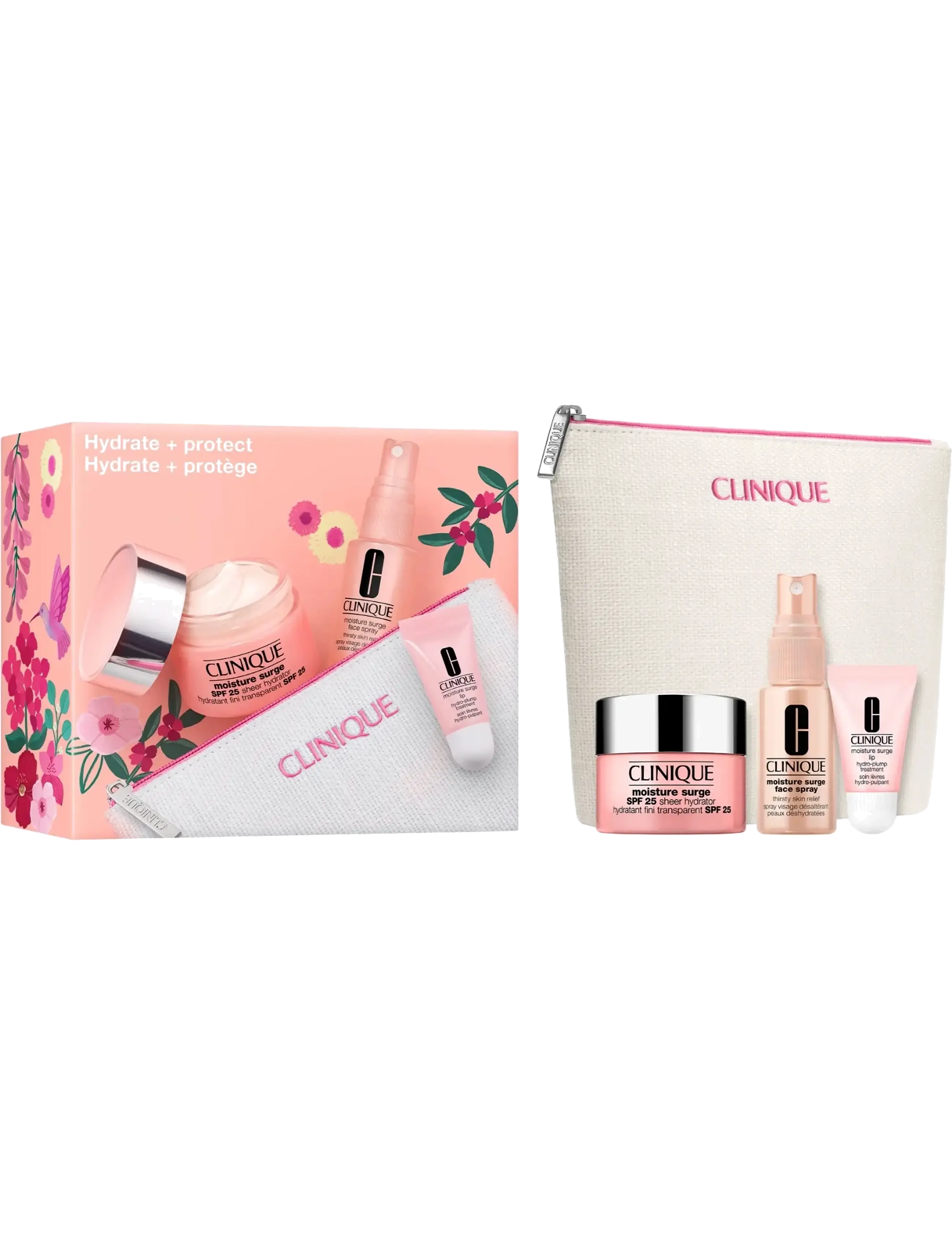 Clinique Hydrate + Protect Skincare Moisture Surge Set, Skincare Sæt, Nude, Str: ONE SIZE