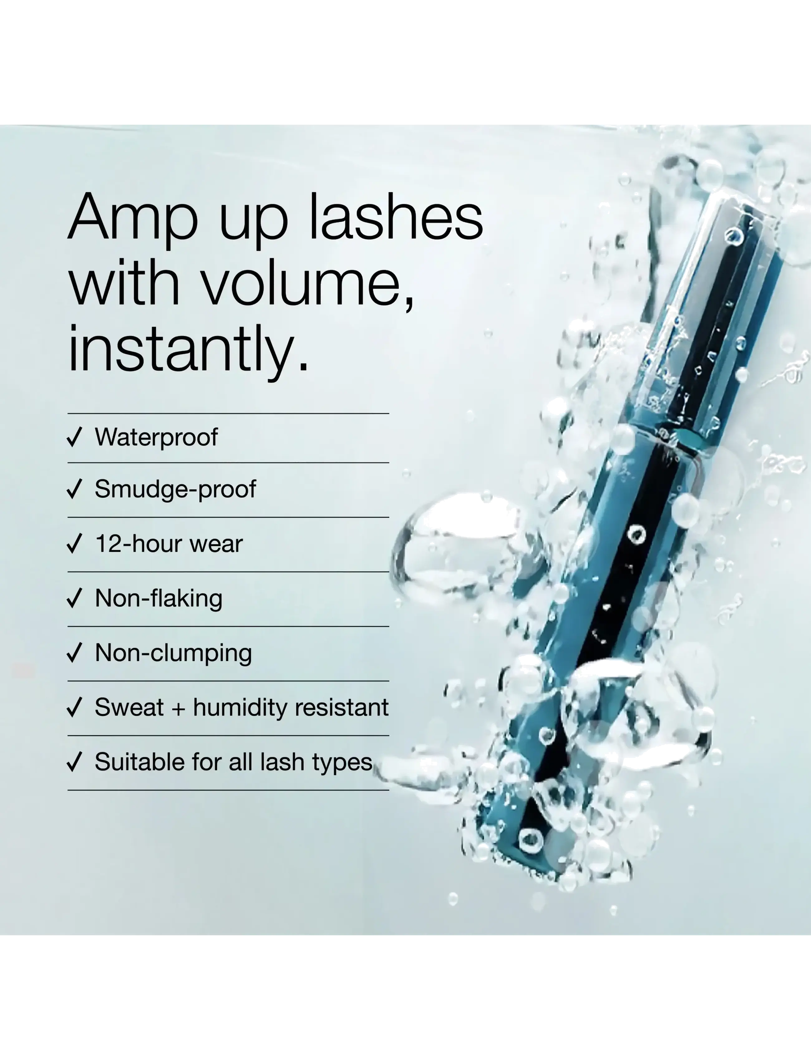 Clinique - High Impact High-Fi Full Volume Waterproof Mascara - augu og augabrúnir - intense black - 3