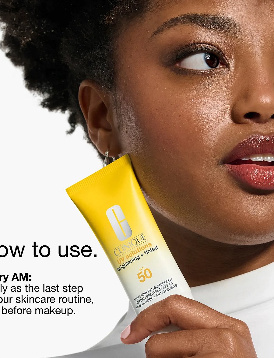 Clinique - UV Solutions Brightening + Tinted Sunscreen SPF 50 - för ansiktet - light - 0