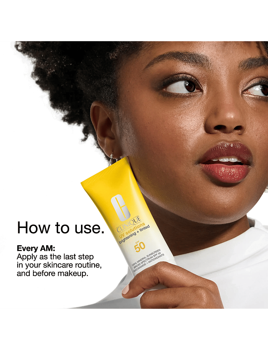 Clinique - UV Solutions Brightening + Tinted Sunscreen SPF 50 - til ansigtet - medium - 1
