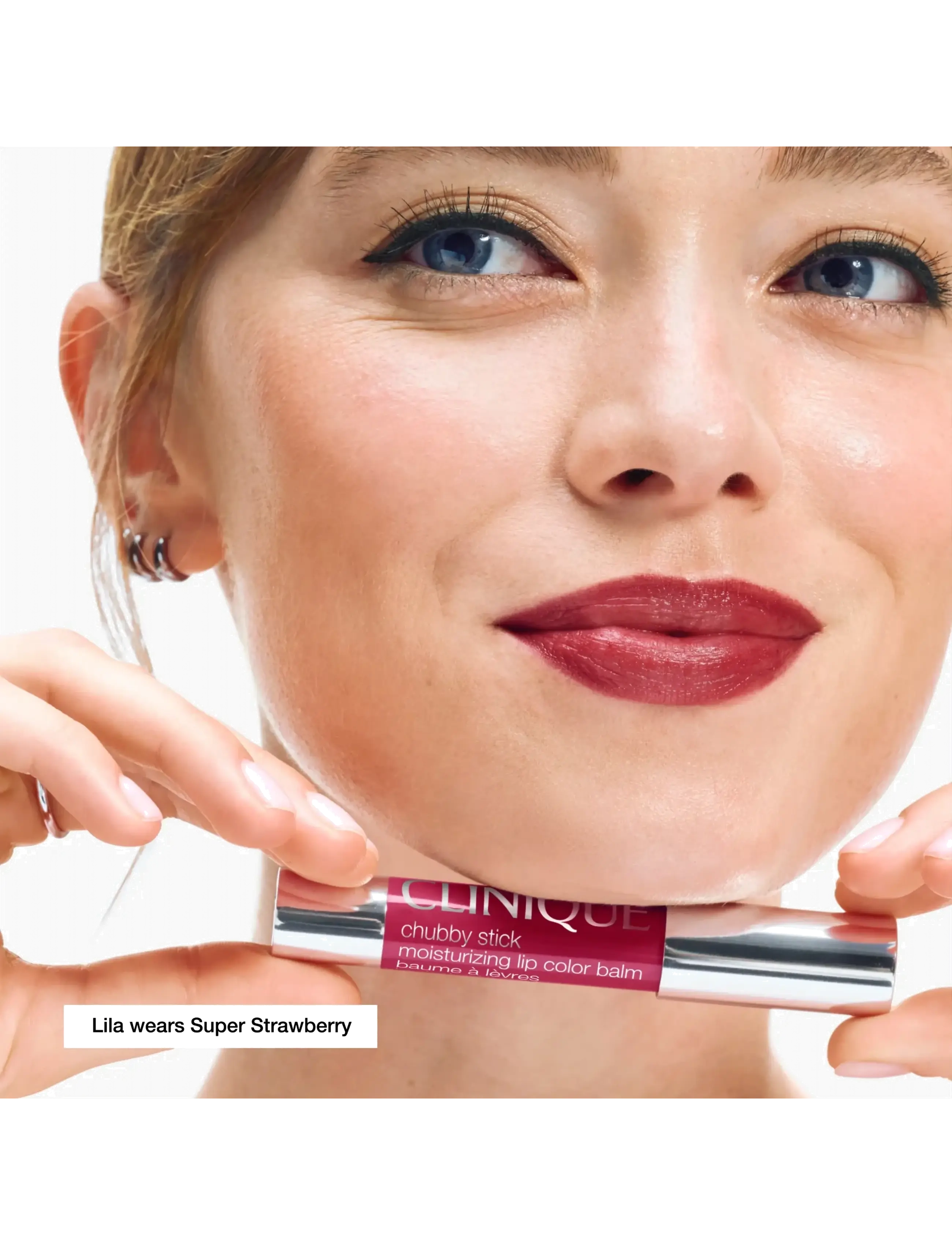 Clinique - Chubby Stick Moisturizing Lip Color Balm - varakrem - super strawberry - 1