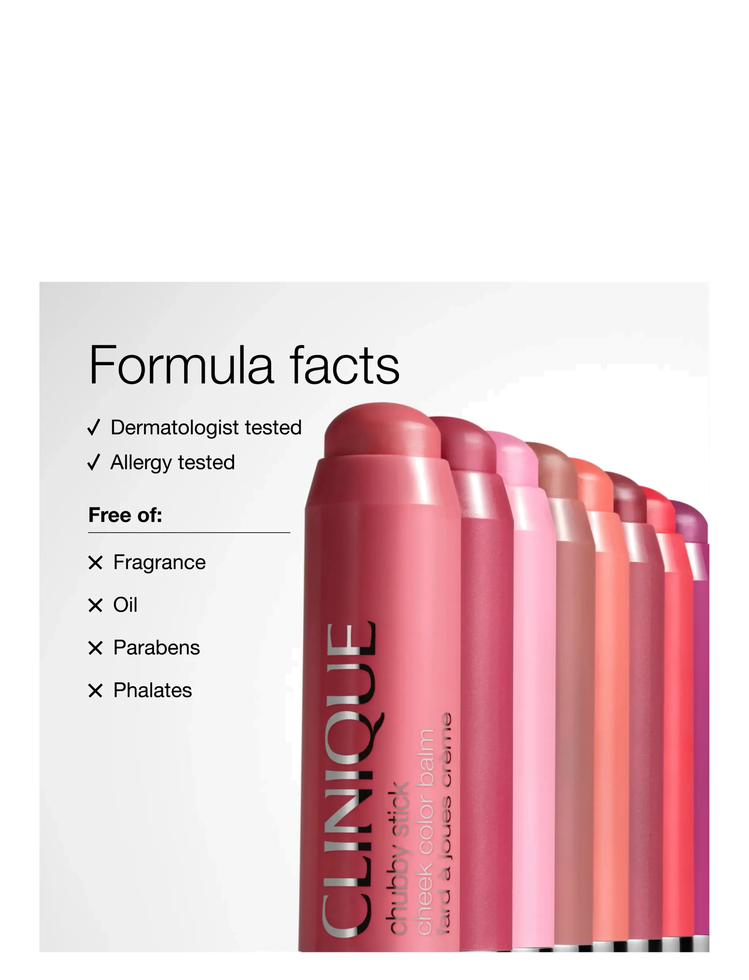 Clinique Chubby Stick Cheek Color Balm Roly Poly Rosy 6 g puder, rouge & highlighter dam – bild 5