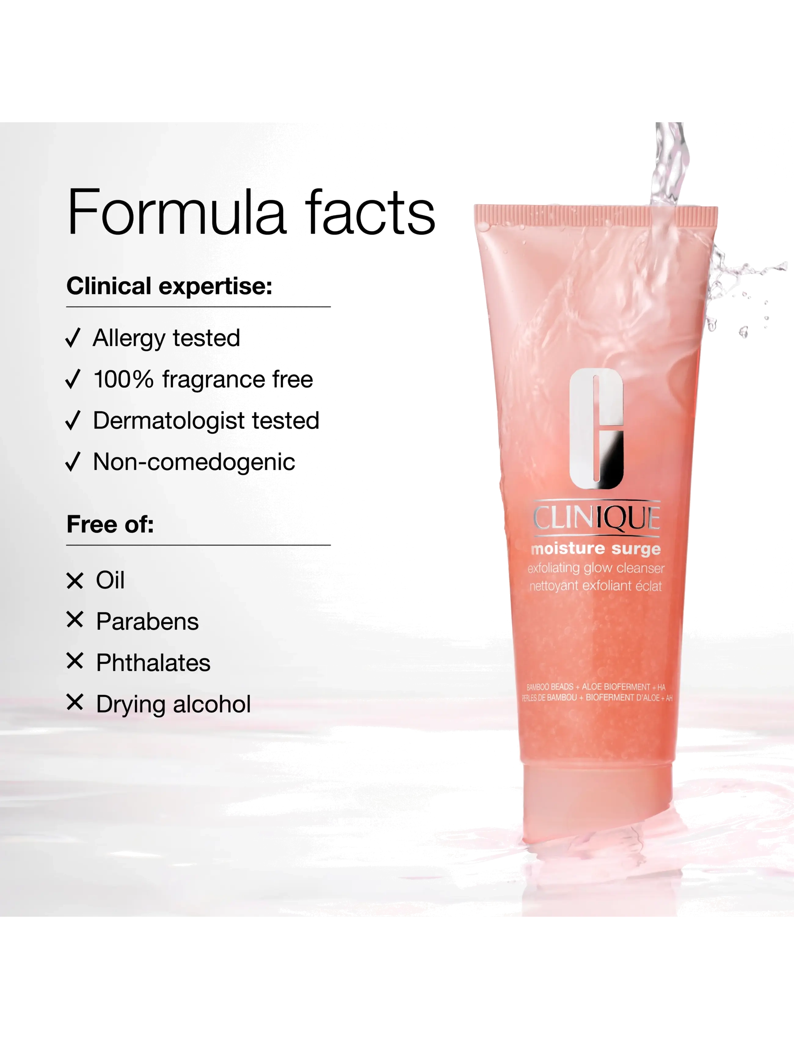 Clinique - Moisture Surge Exfoliating Glow Cleanser - no color - 3