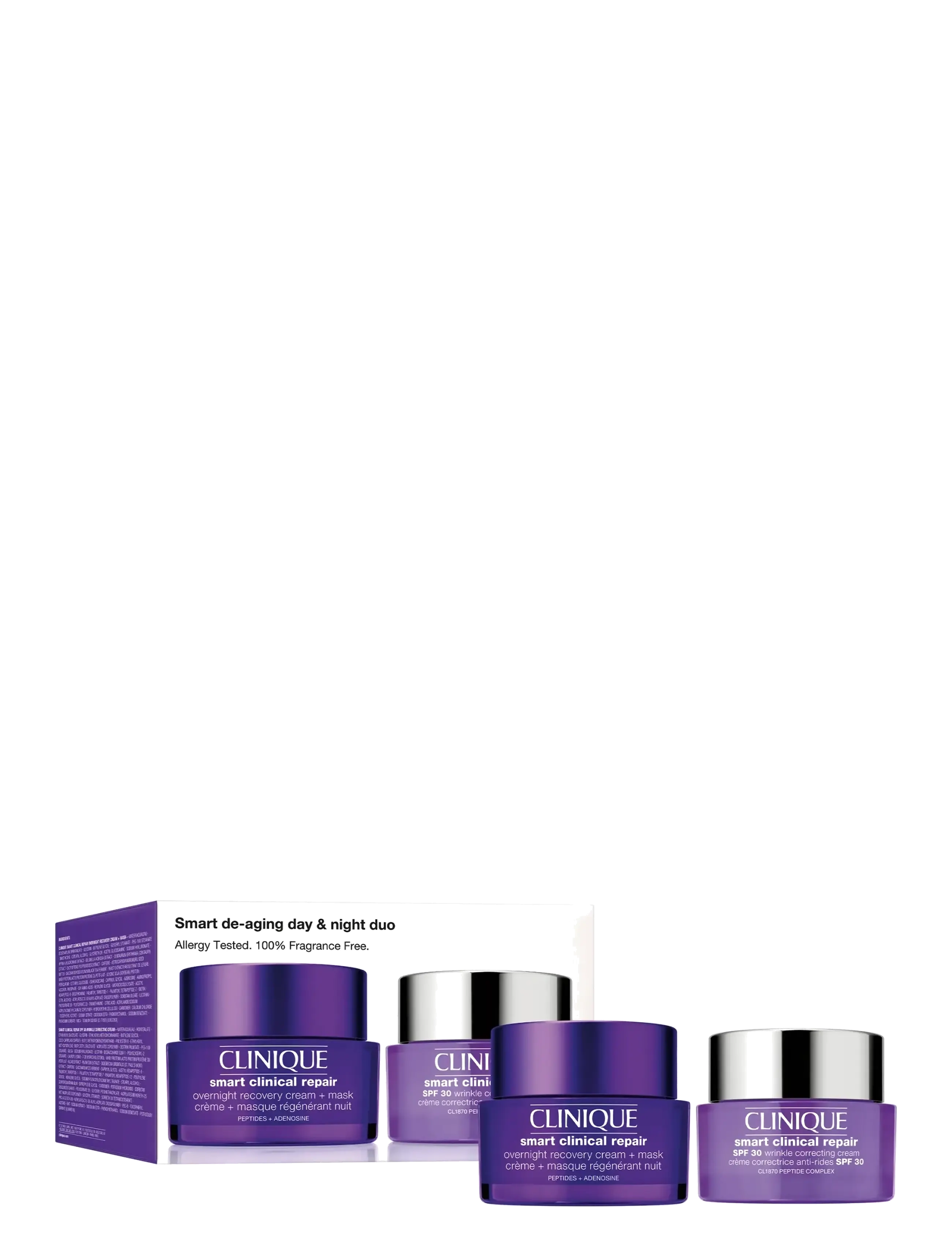 Clinique Smart De-Aging Day & Night Duo Skincare Set, Day Cremes, Nude, Str: ONE SIZE