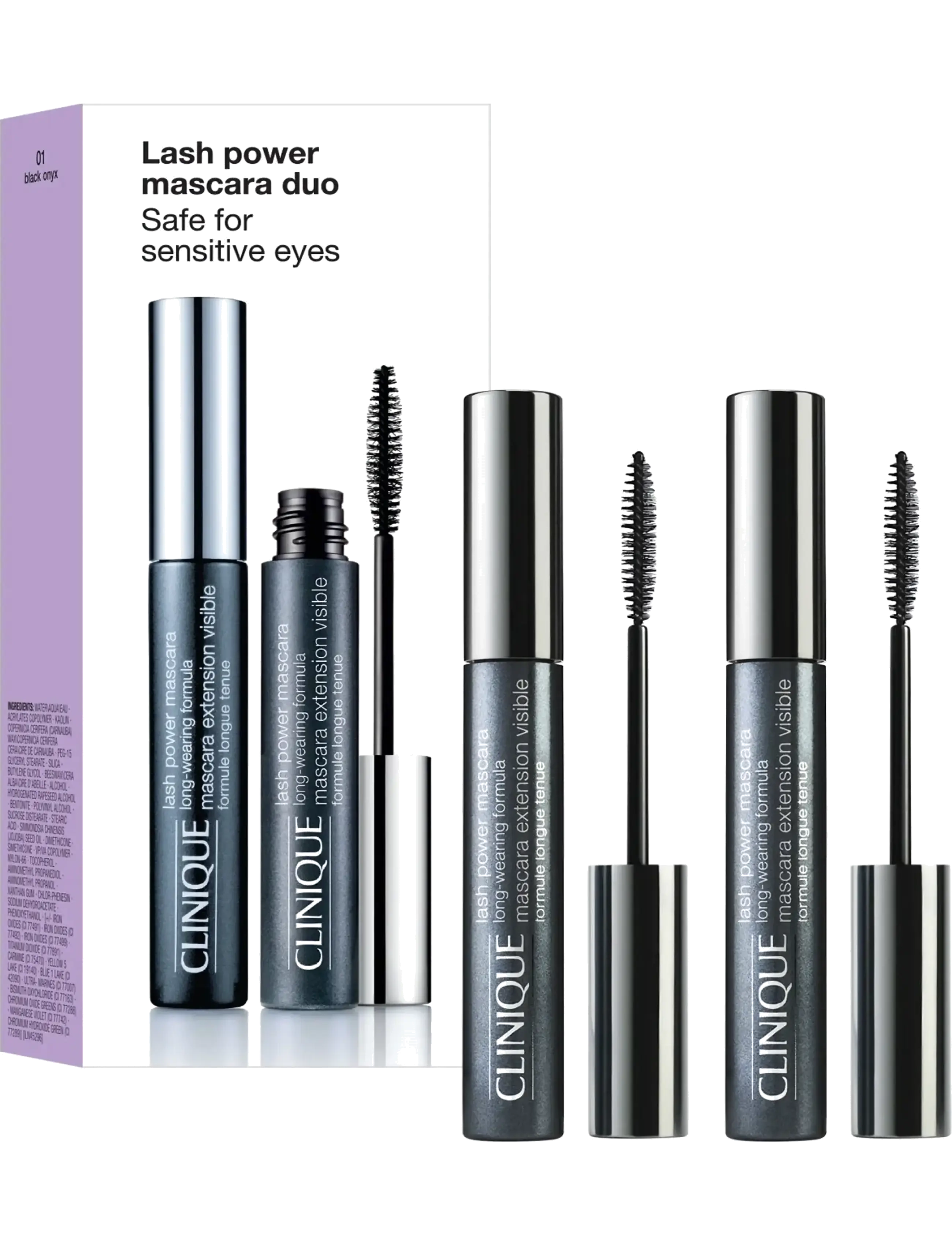 Clinique Lash Power Mascara Duo Set, Mascara, Sort, Str: ONE SIZE