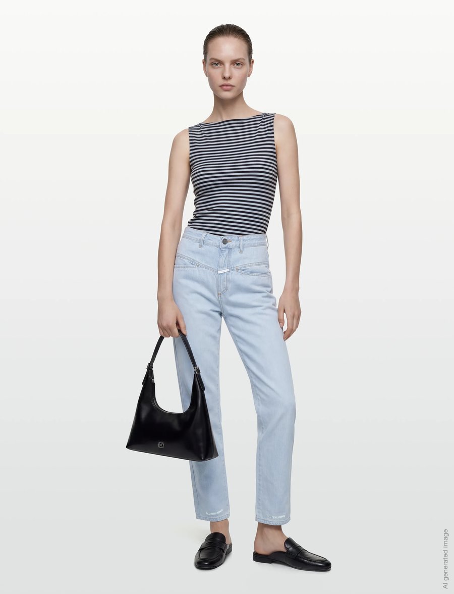 Closed - PEDAL PUSHER - straight jeans - light blue - 0