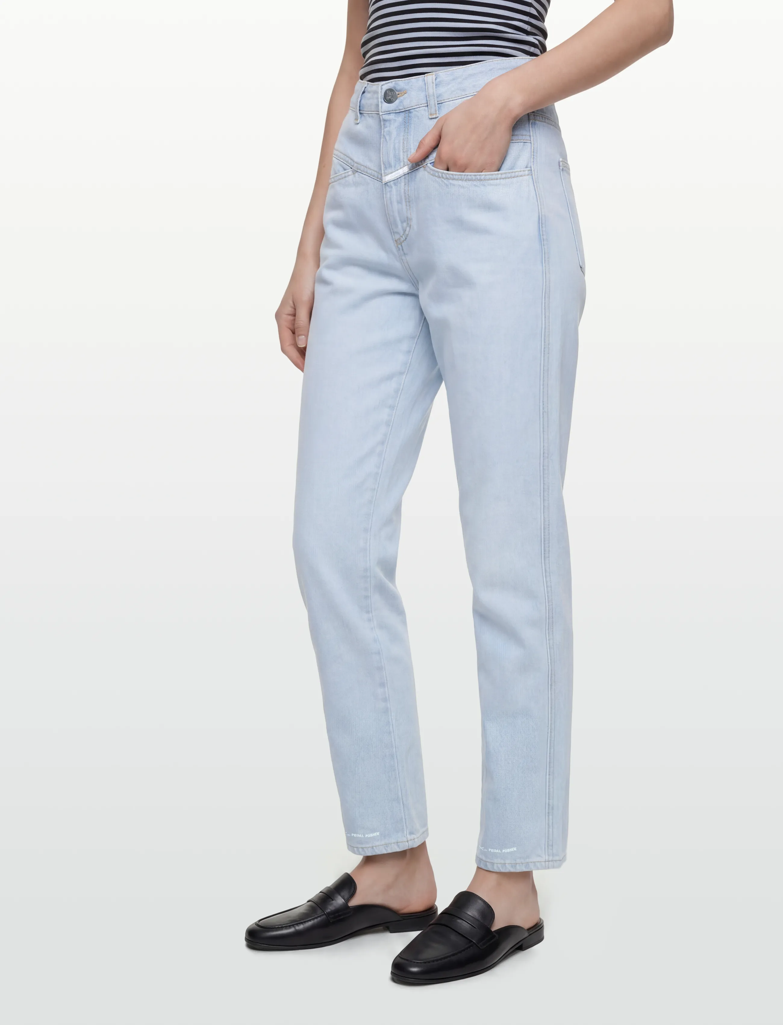 Closed - PEDAL PUSHER - straight jeans - light blue - 3