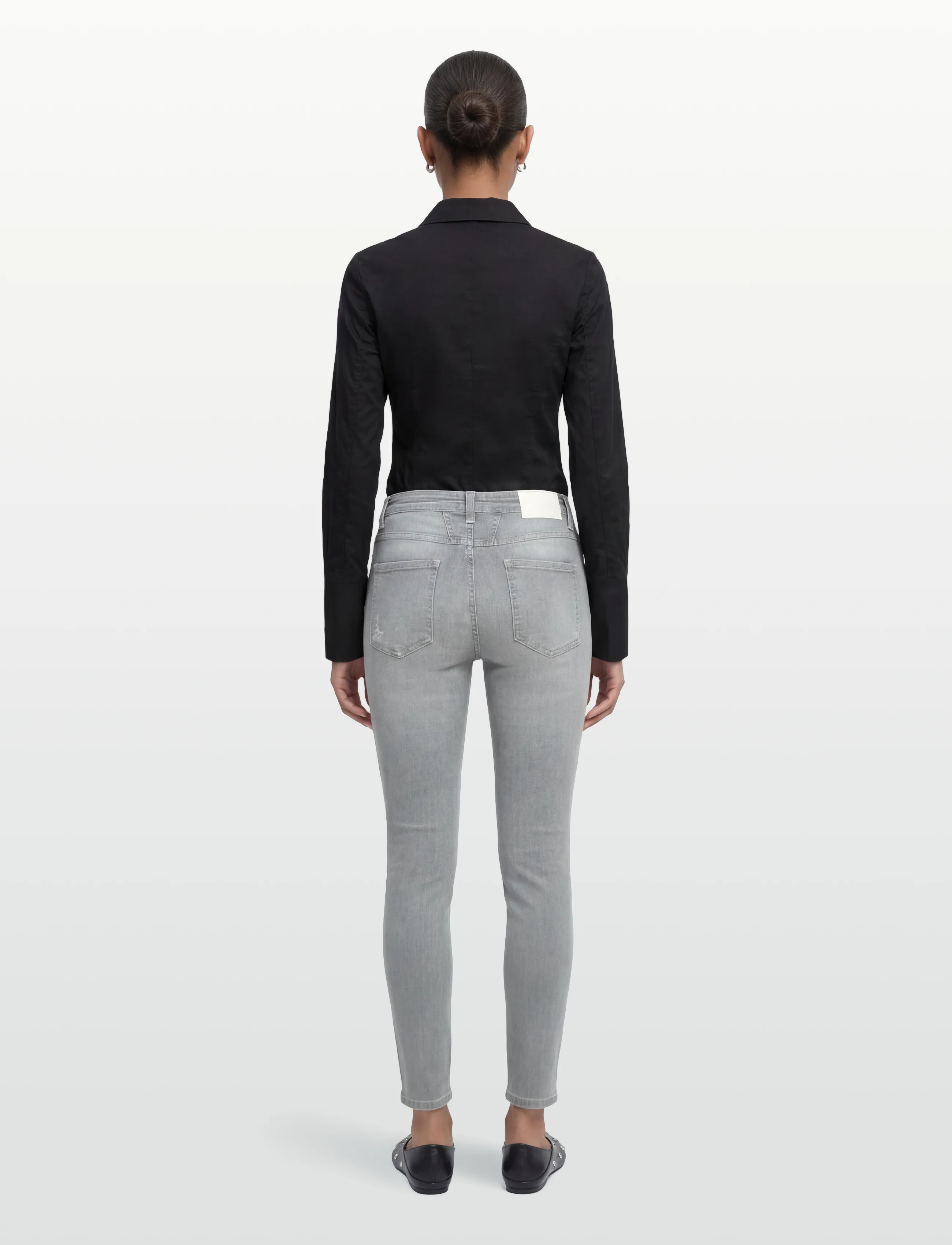 Closed - SKINNY PUSHER - skinny jeans - light grey - 4