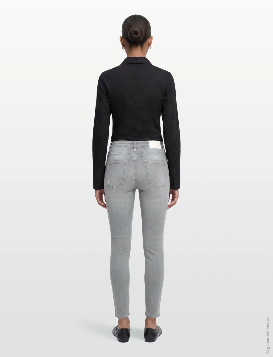 Closed - SKINNY PUSHER - skinny jeans - light grey - 4