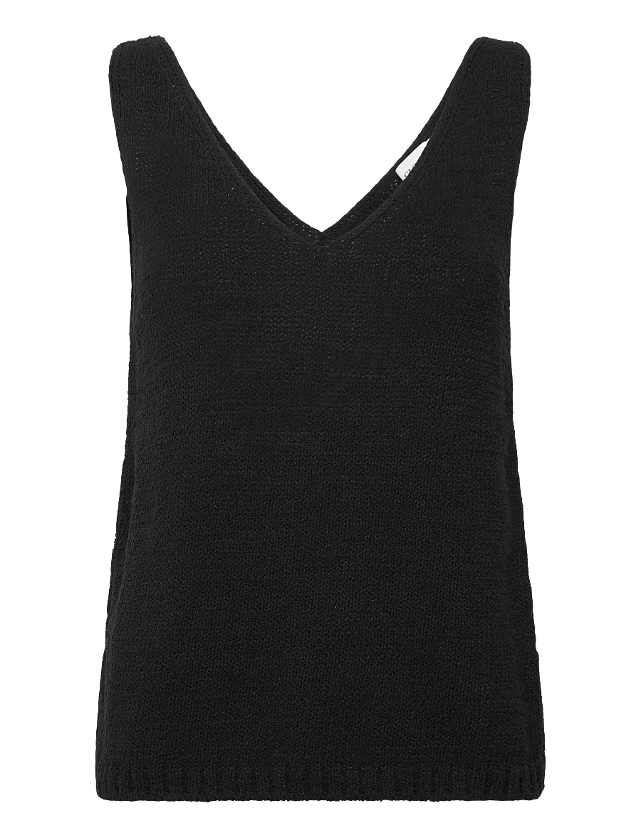Closed - STRAP TOP - varrukateta alussärgid - black - 0