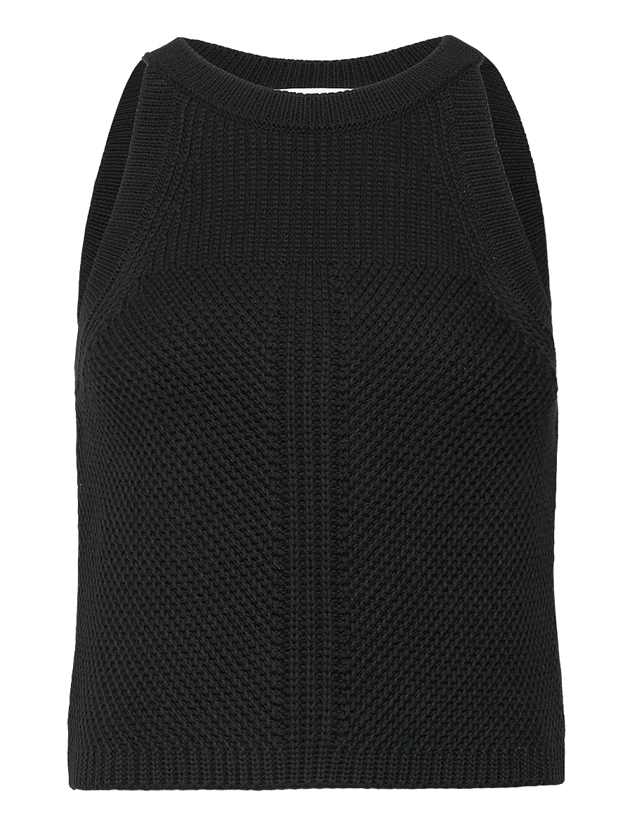 Closed - STRAP TOP - palaidinukės be rankovių - black - 0