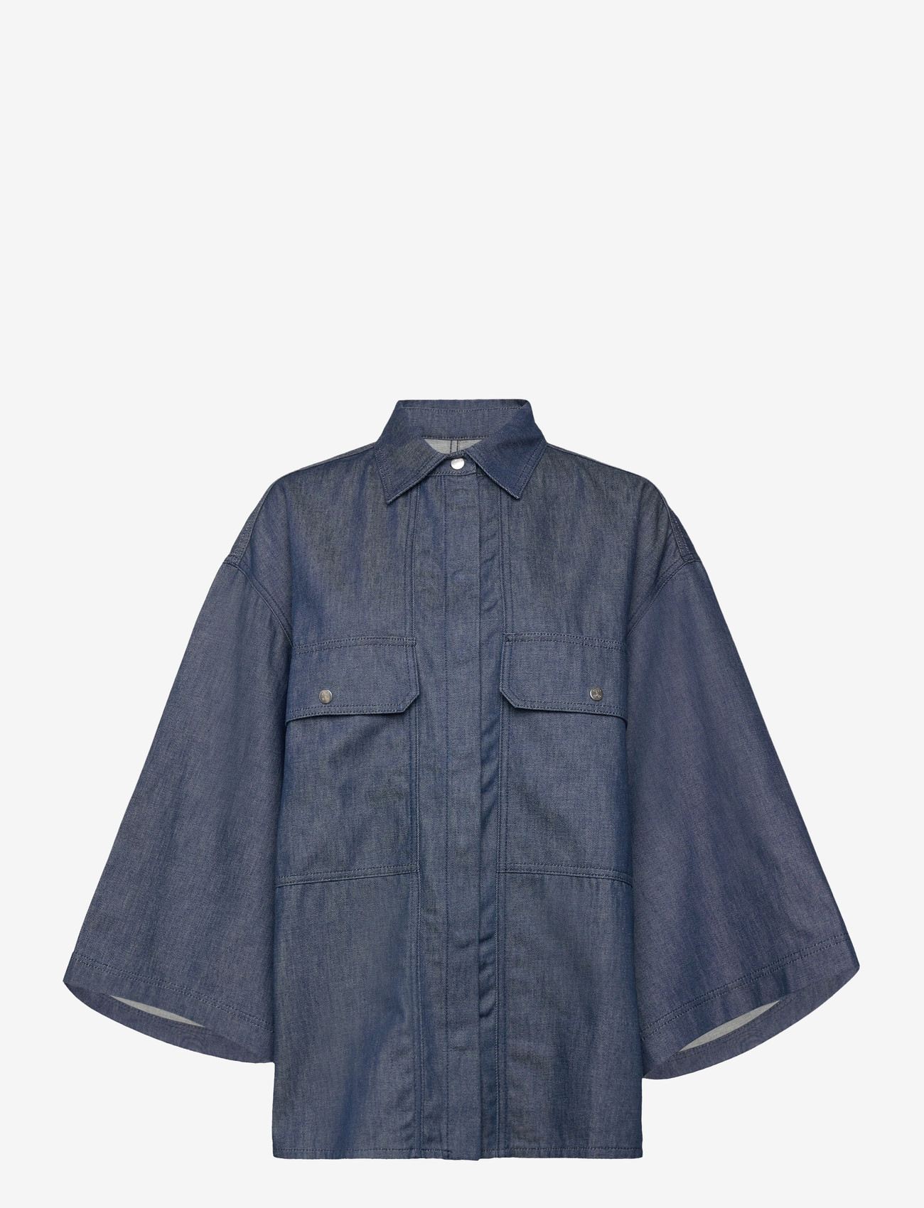 Closed - BOYFRIEND SHIRT - denimskjorter - dark blue - 0