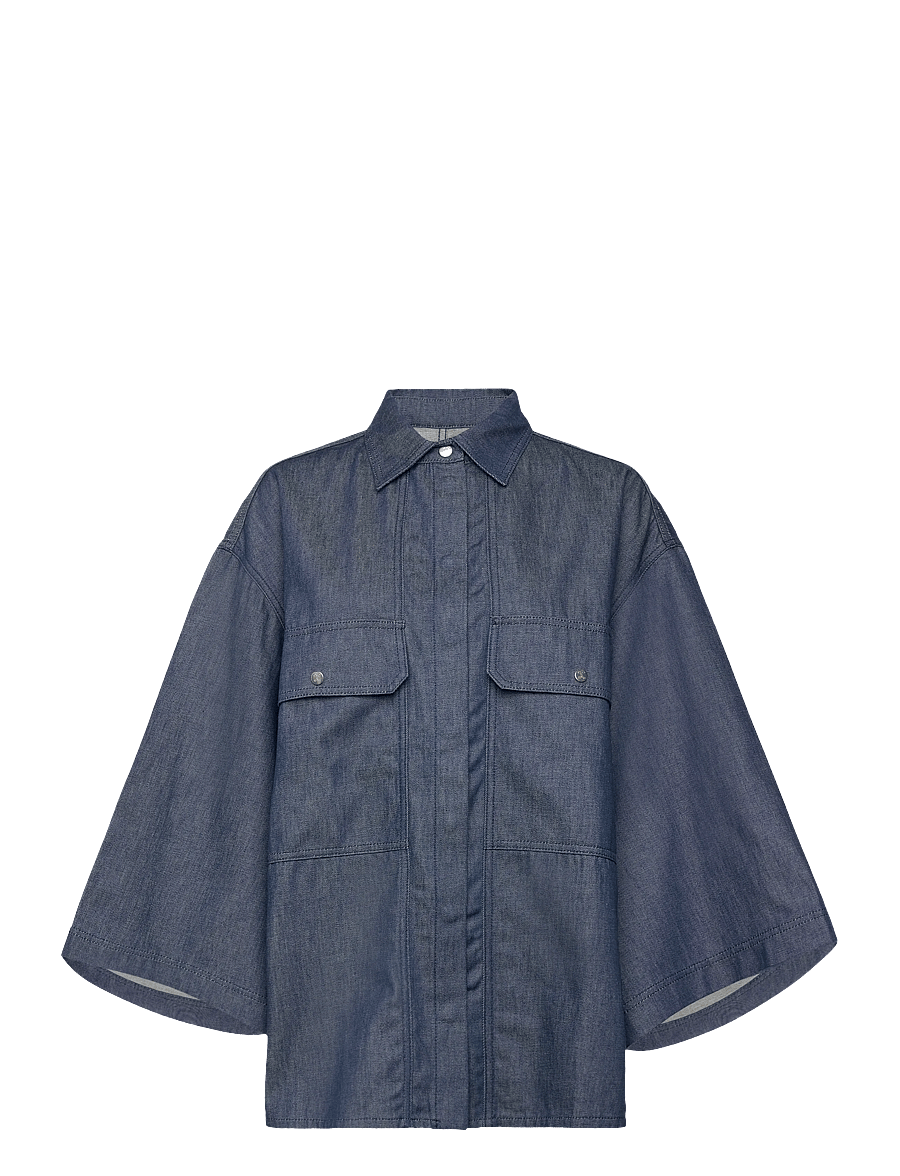 Closed - BOYFRIEND SHIRT - denimskjorter - dark blue - 0