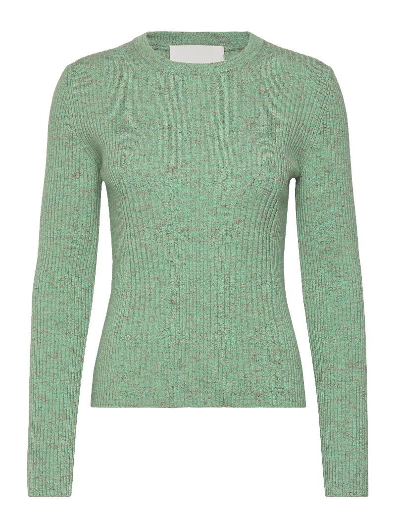 Closed - LONG SLEEVE CREW NECK - sweaters - green kick - 0