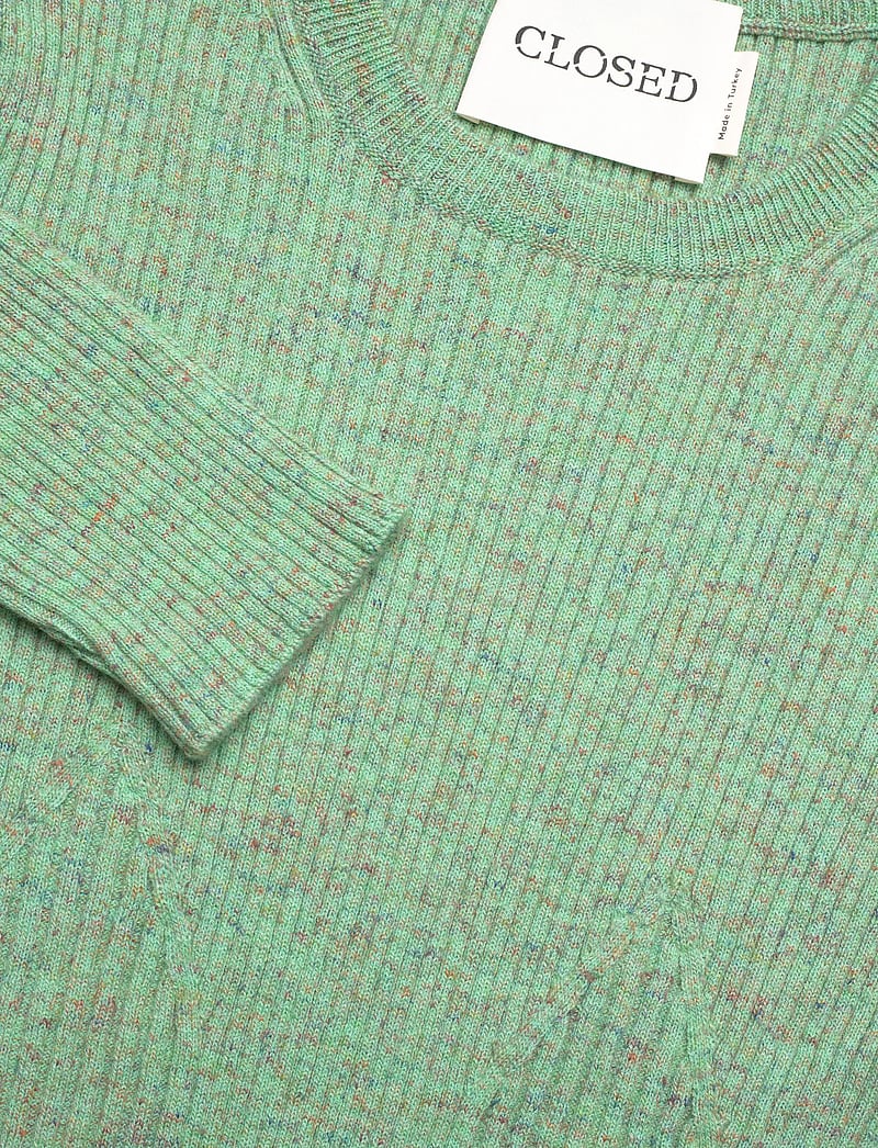 Closed - LONG SLEEVE CREW NECK - sweaters - green kick - 2